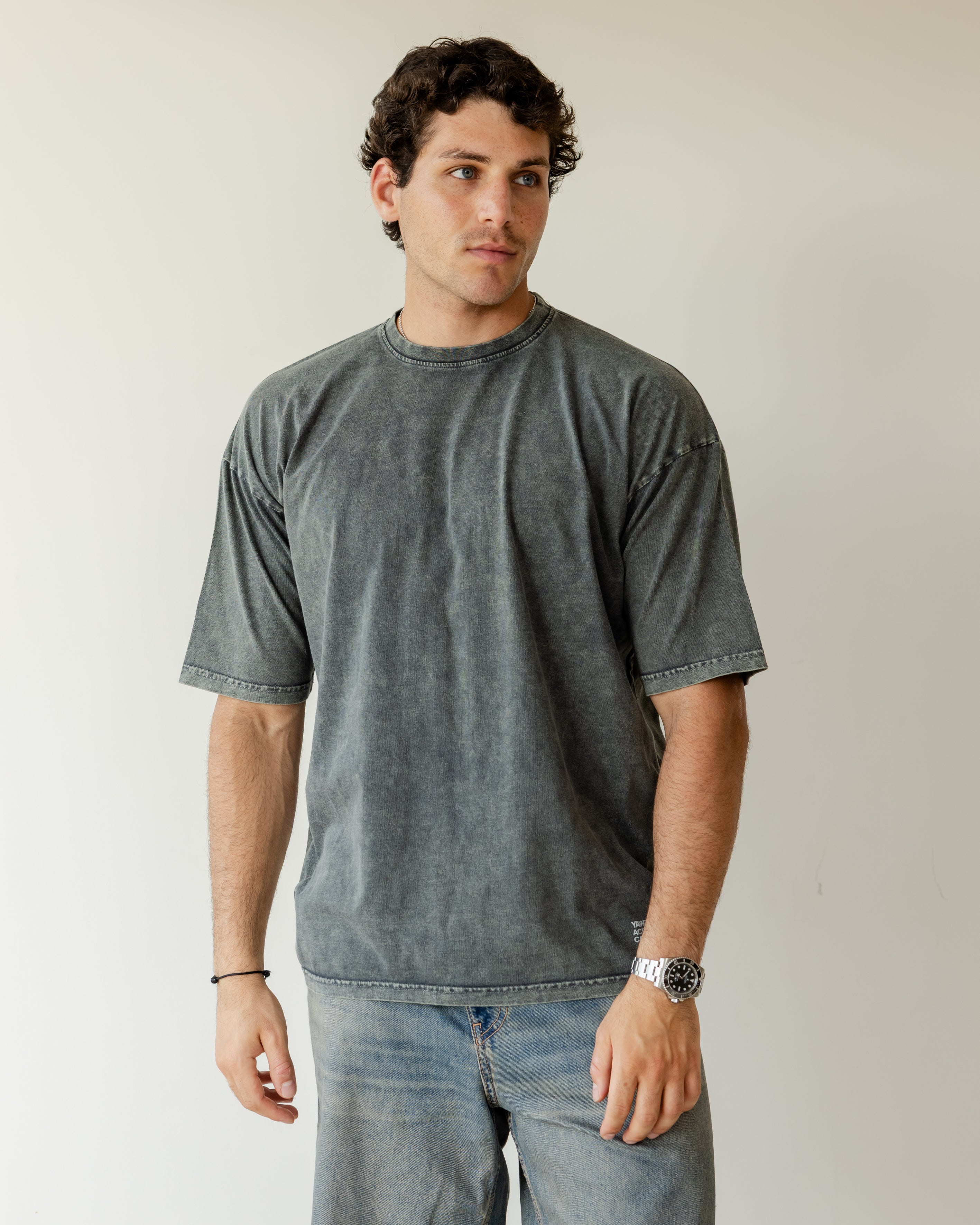 Olive Acid Wash T-Shirt