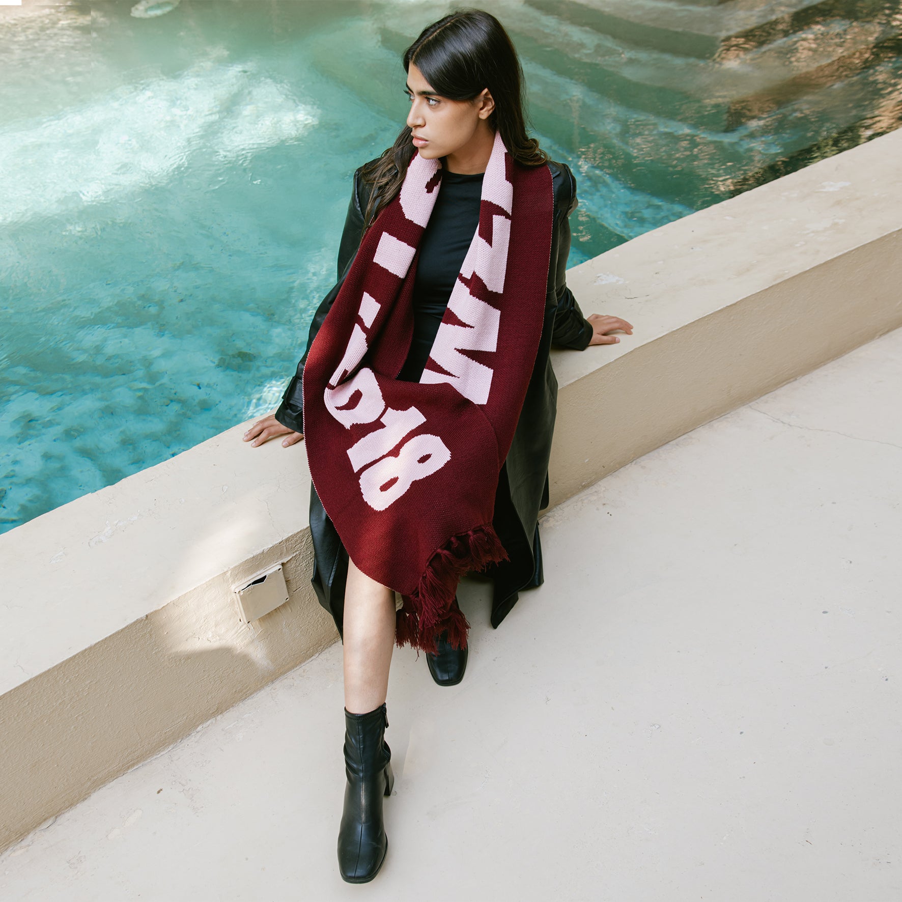 Burgundy Scarf