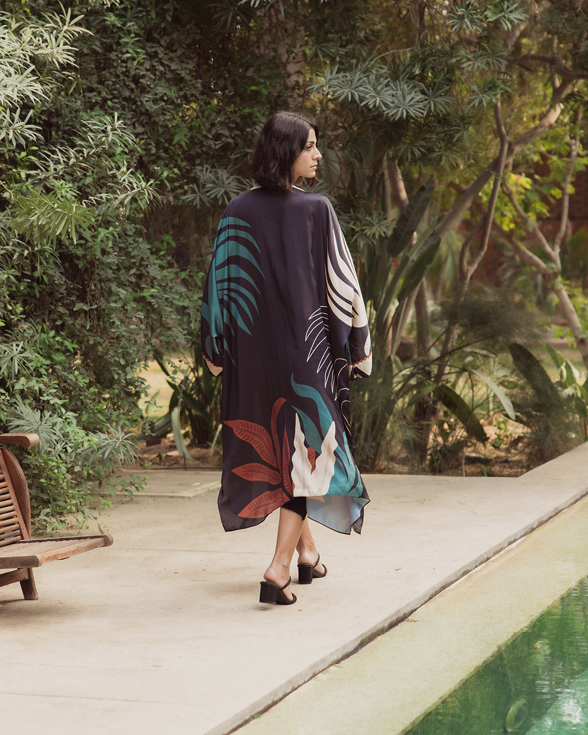 Selene Satin Kimono