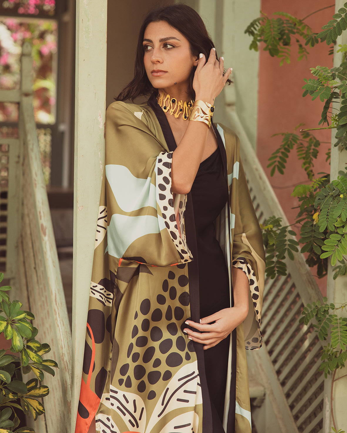 Olivia Satin Kimono