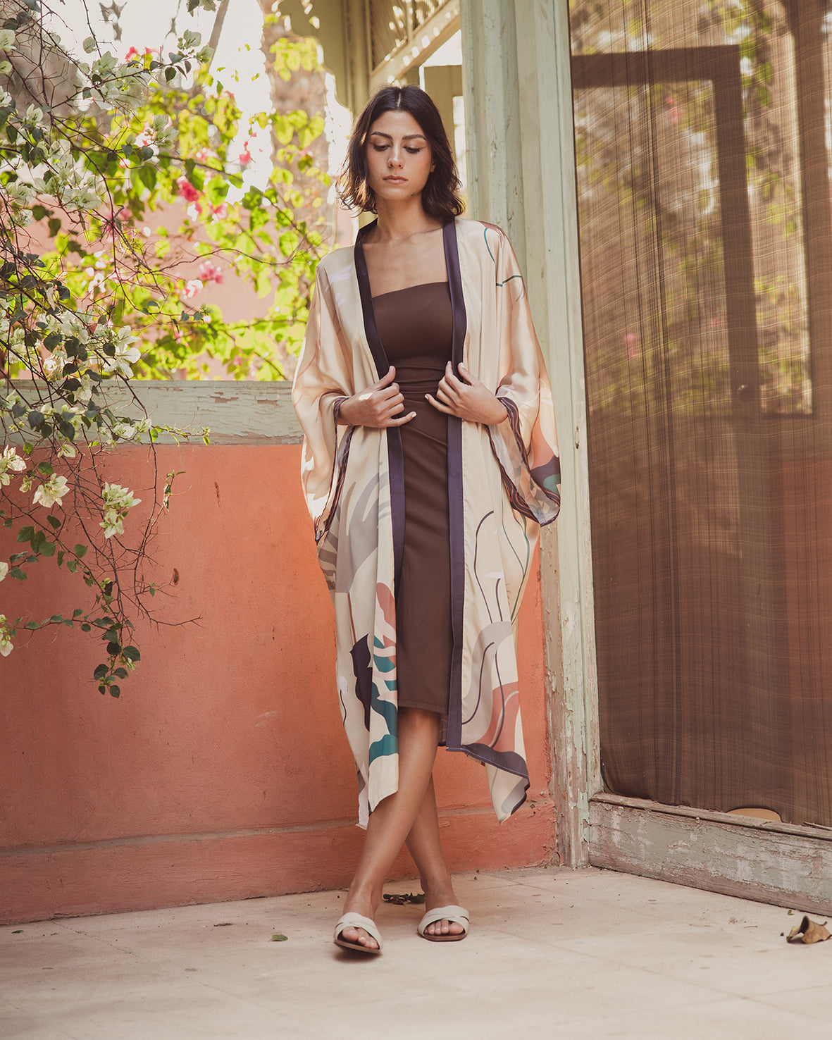 Willow Satin Kimono