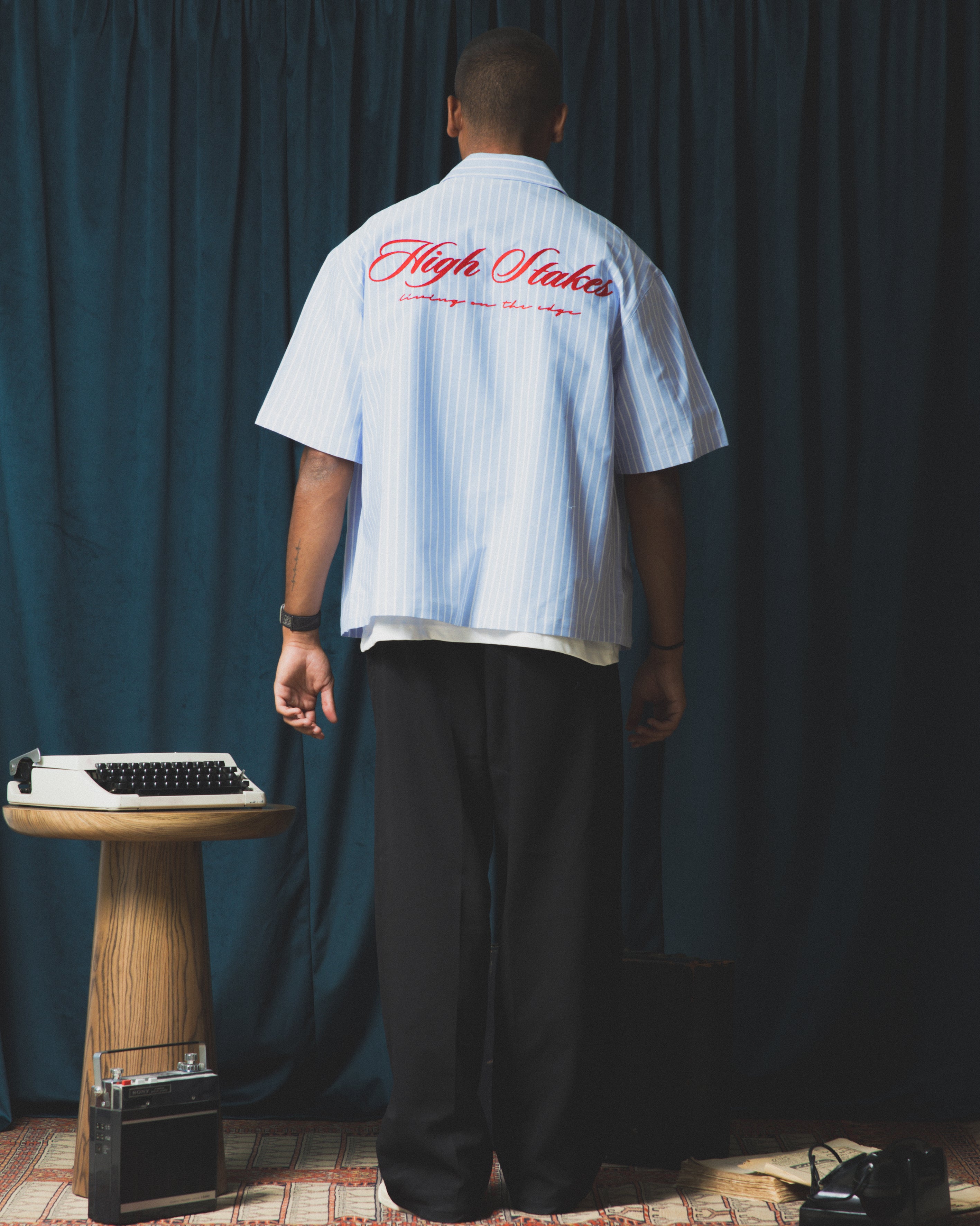 Blue High Stakes Boxy Shirt