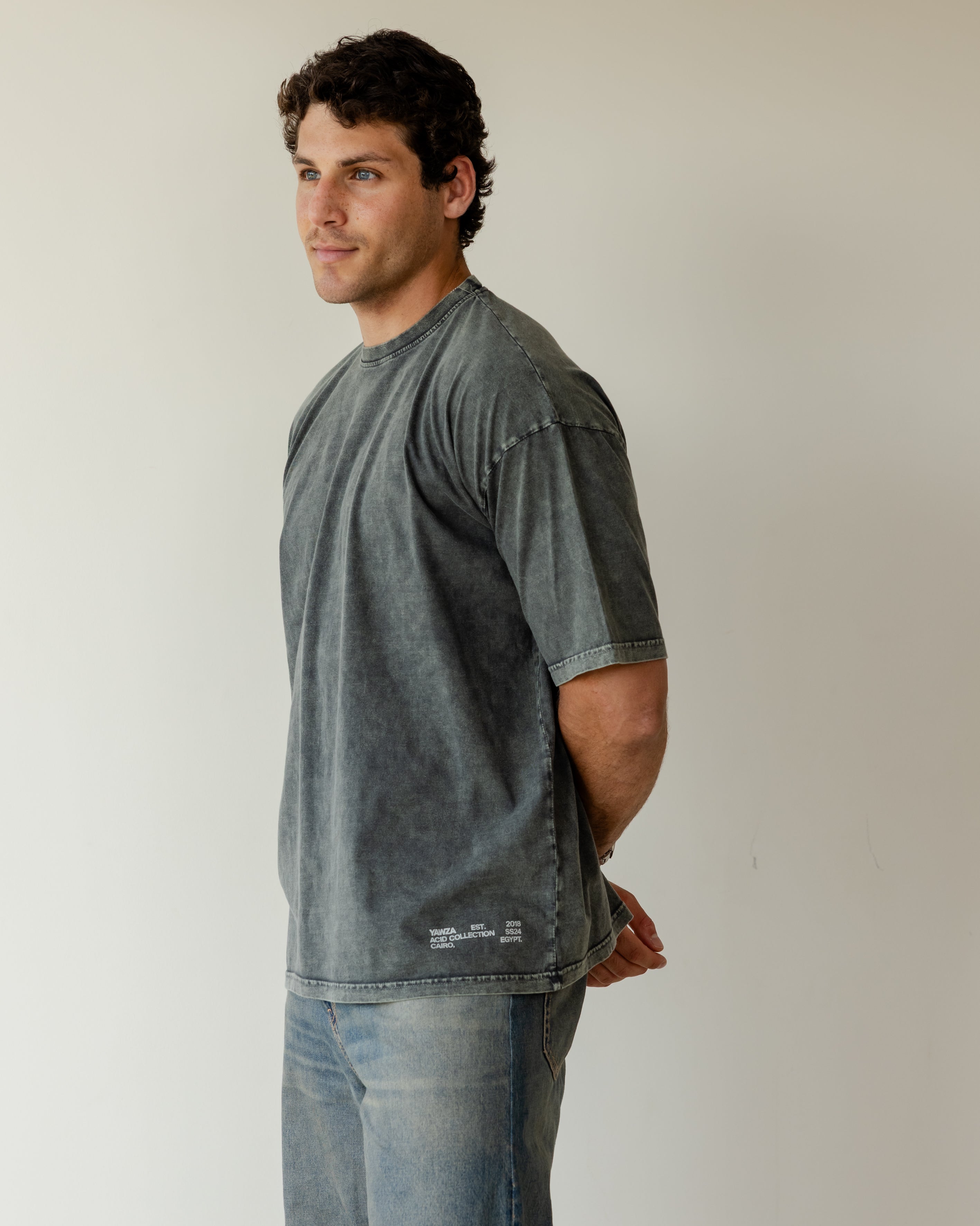 Olive Acid Wash T-Shirt