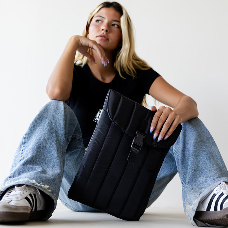 Black Nylon Laptop Sleeve