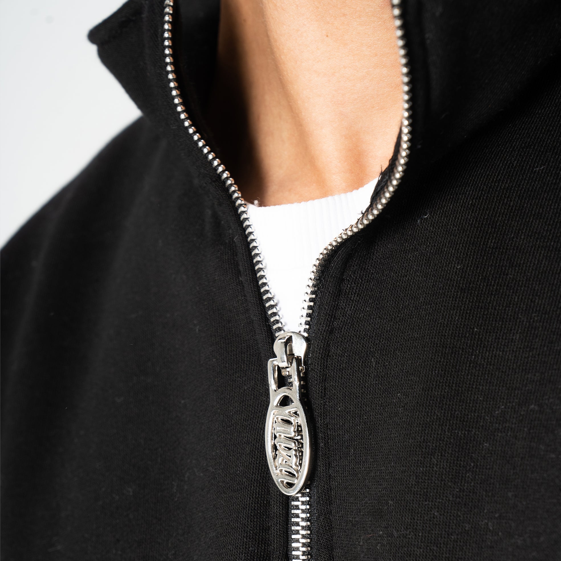 Black Basic Quarter Zip