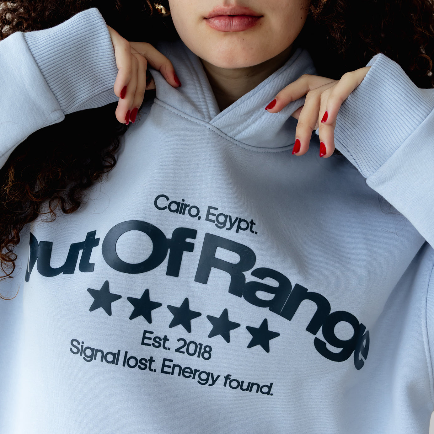 Out Of Range Blue Hoodie