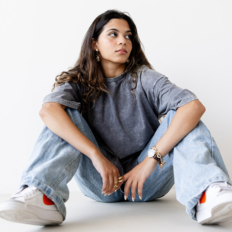 Grey Acid Wash T-Shirt