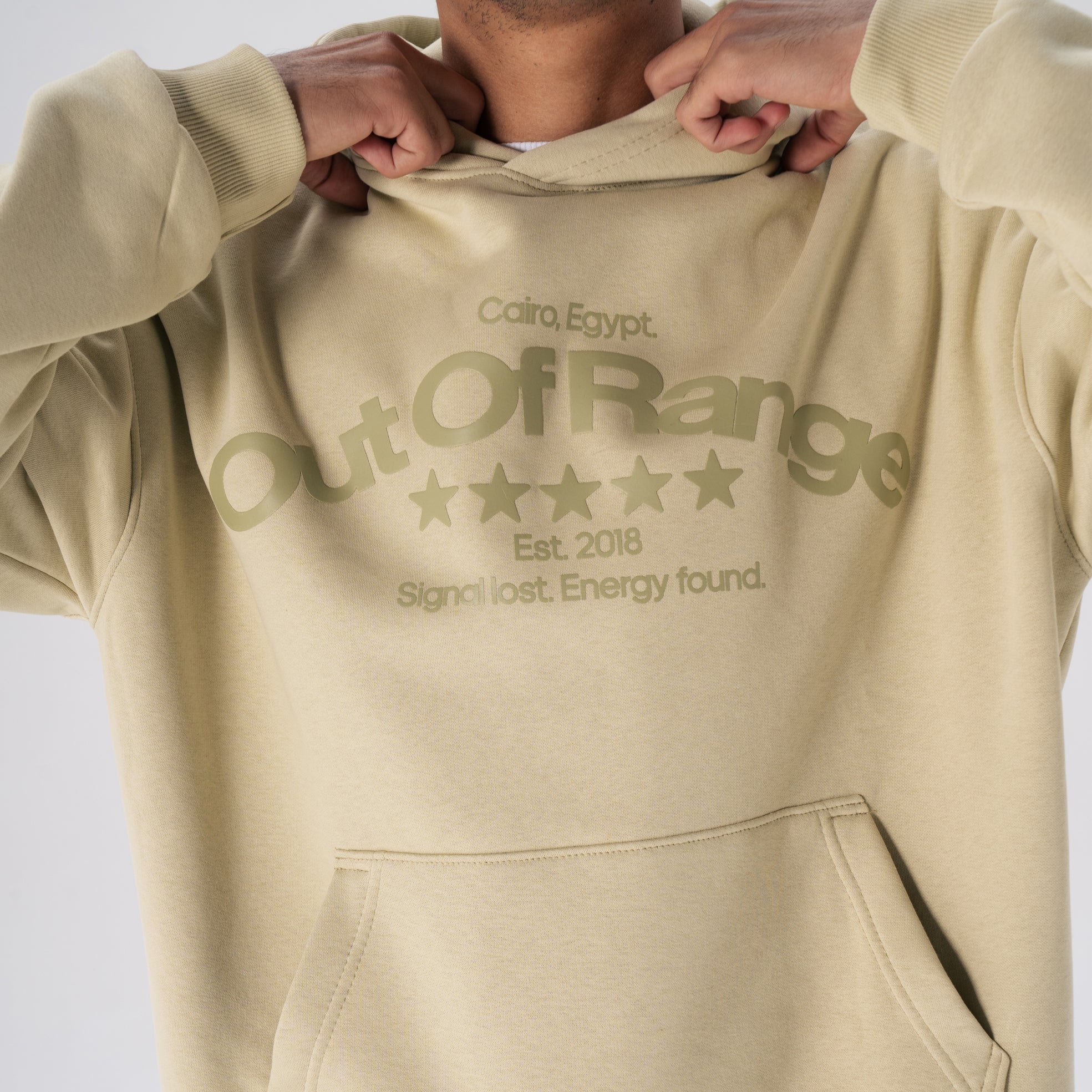 Out Of Range Green Hoodie