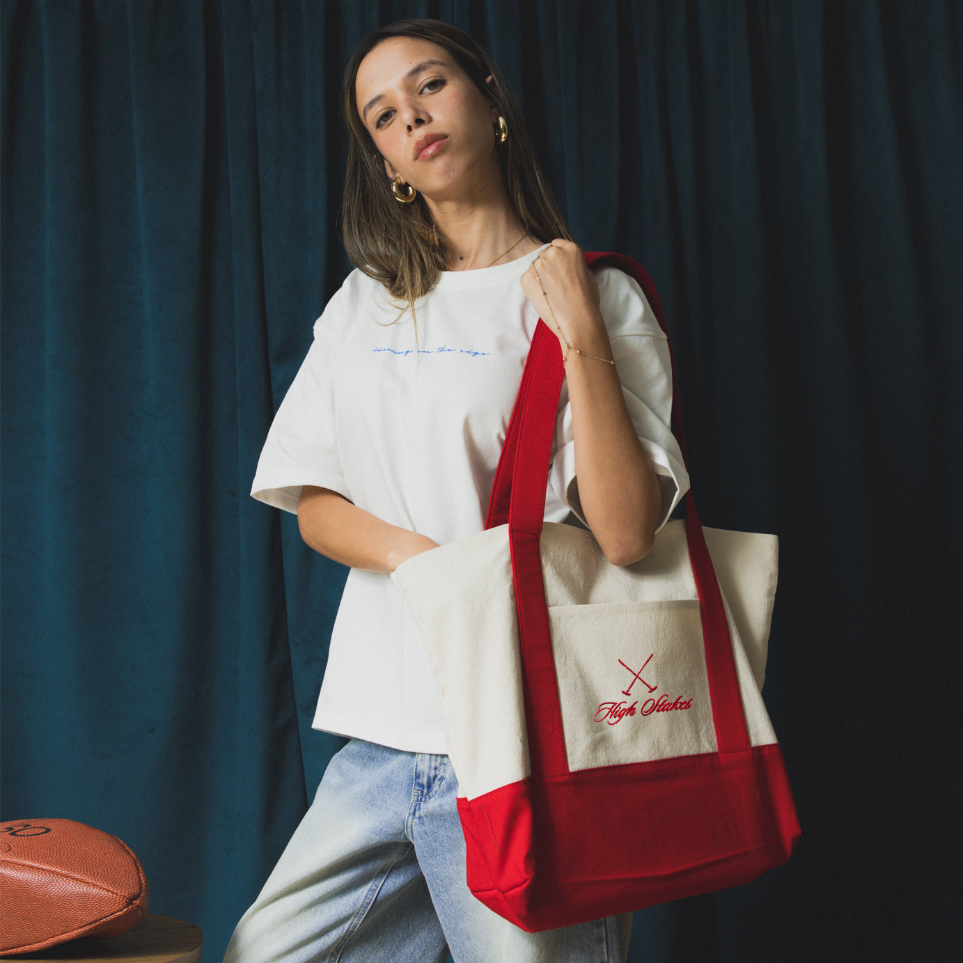 Red High Stakes Tote Bag