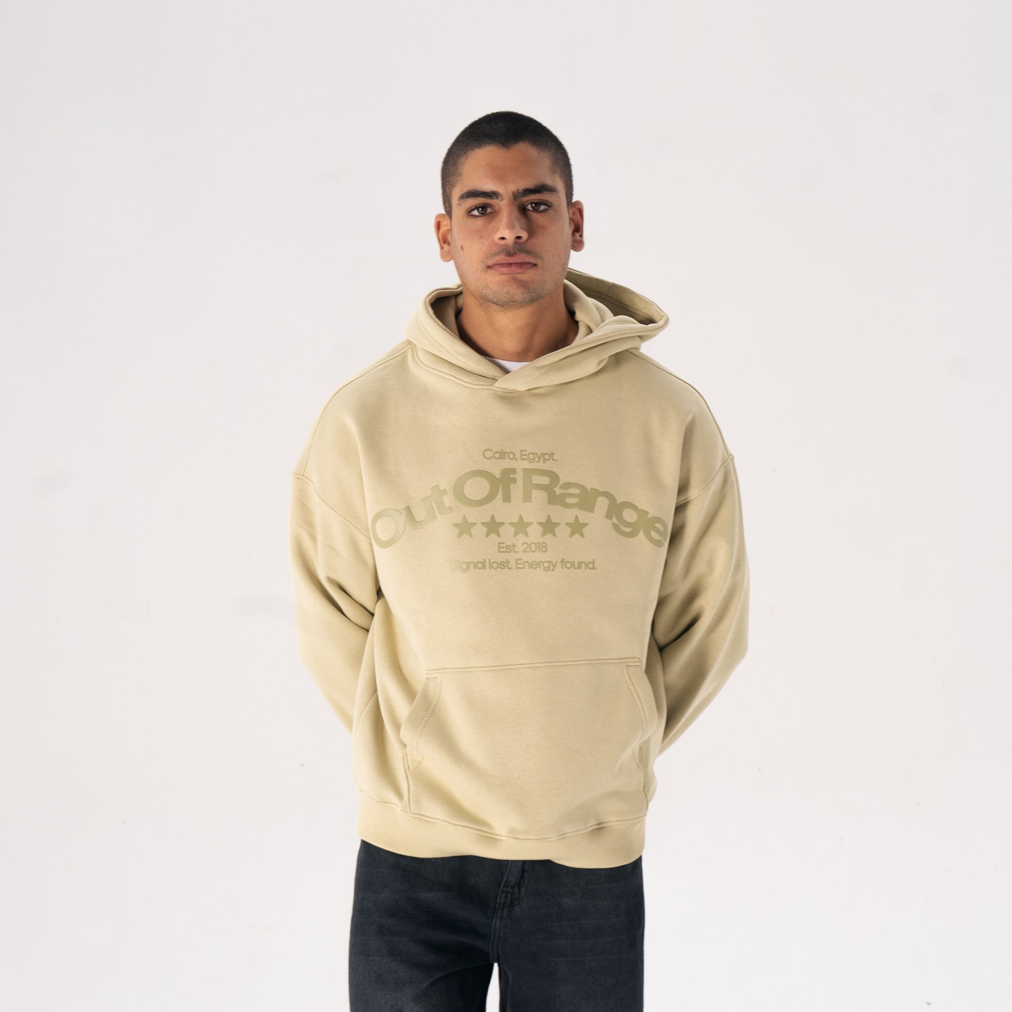 Out Of Range Green Hoodie