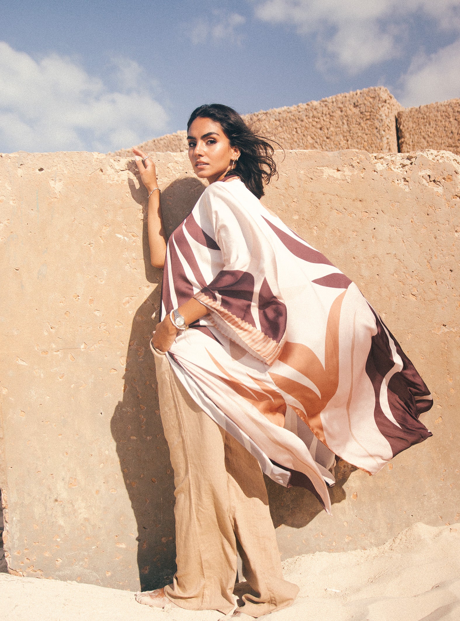 Sienna Long Satin Kimono
