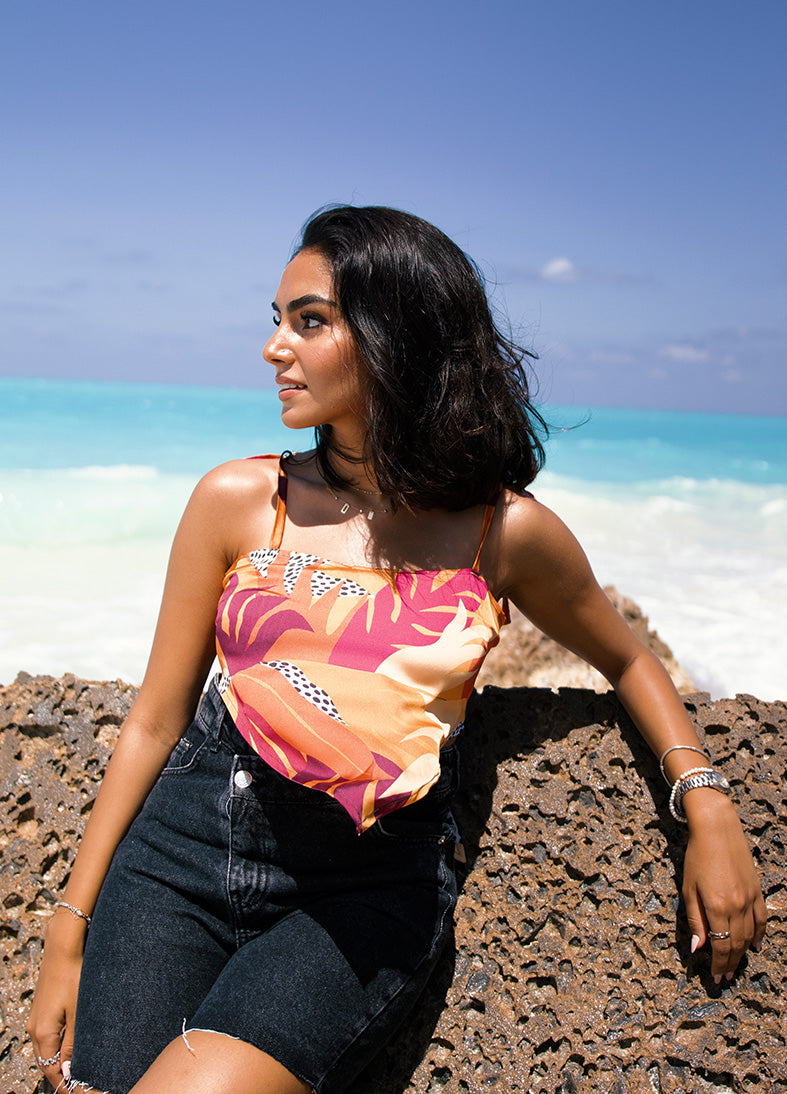 Sun kissed Satin Top