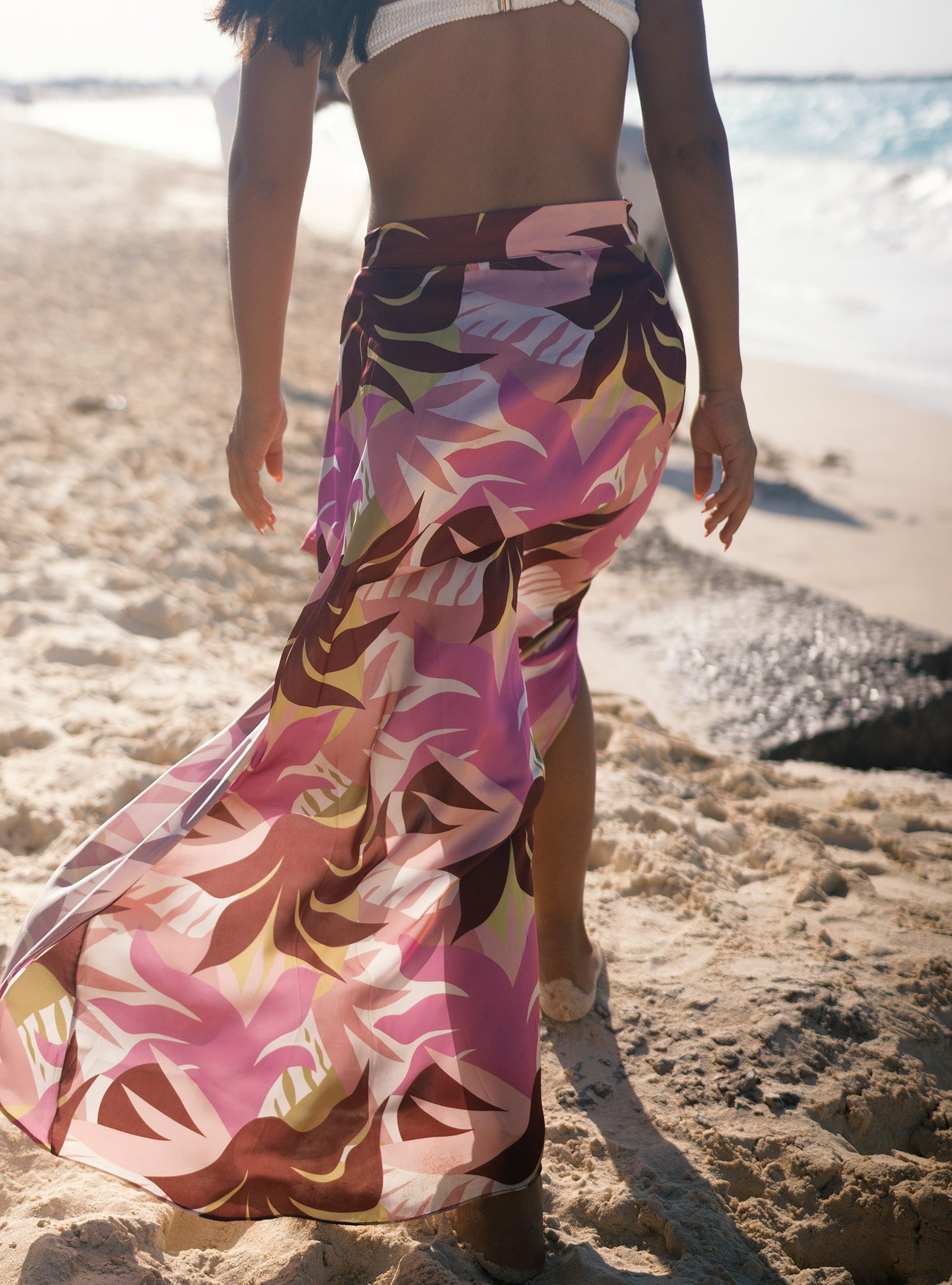 Sweet Iris Wrap Skirt