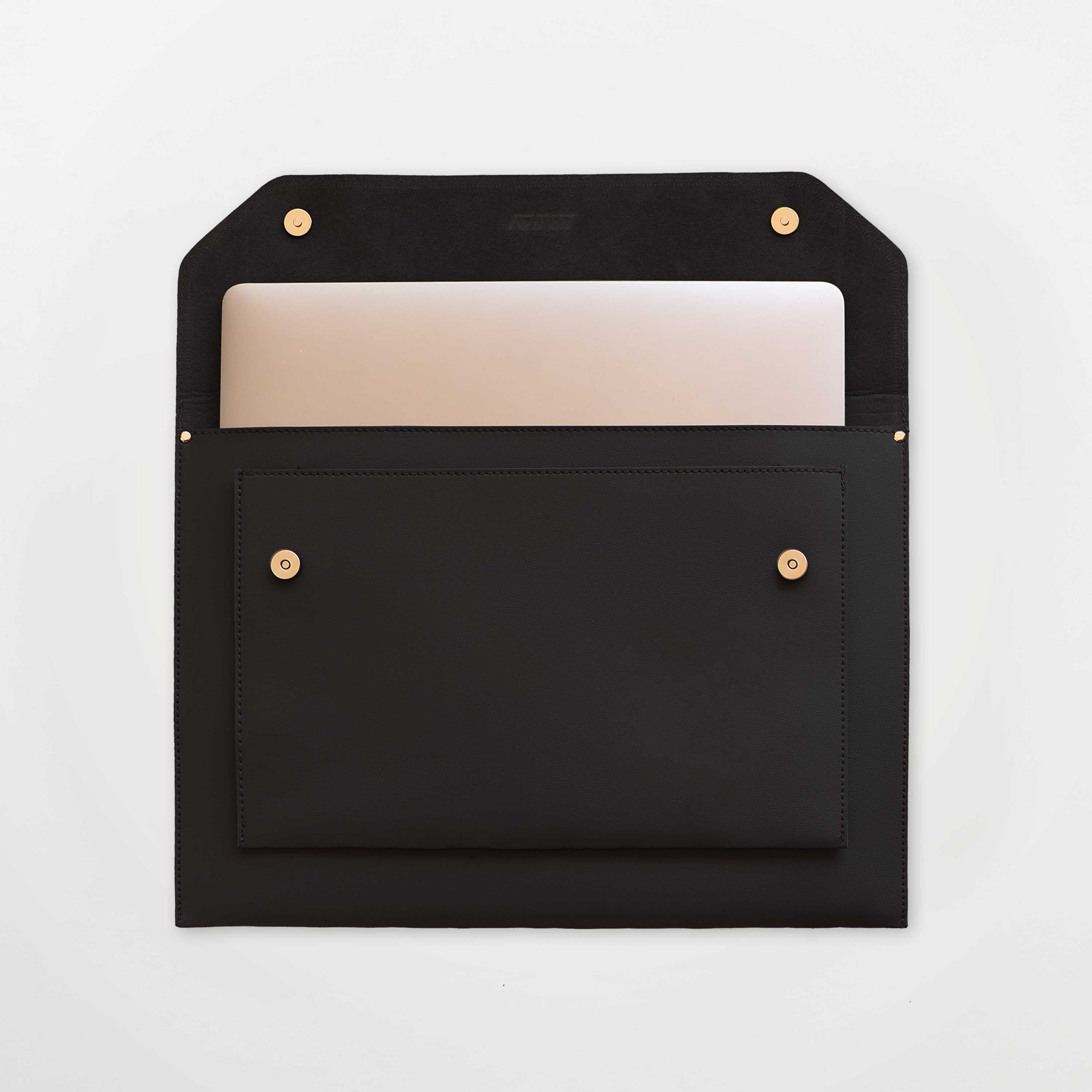 Black Laptop Folder