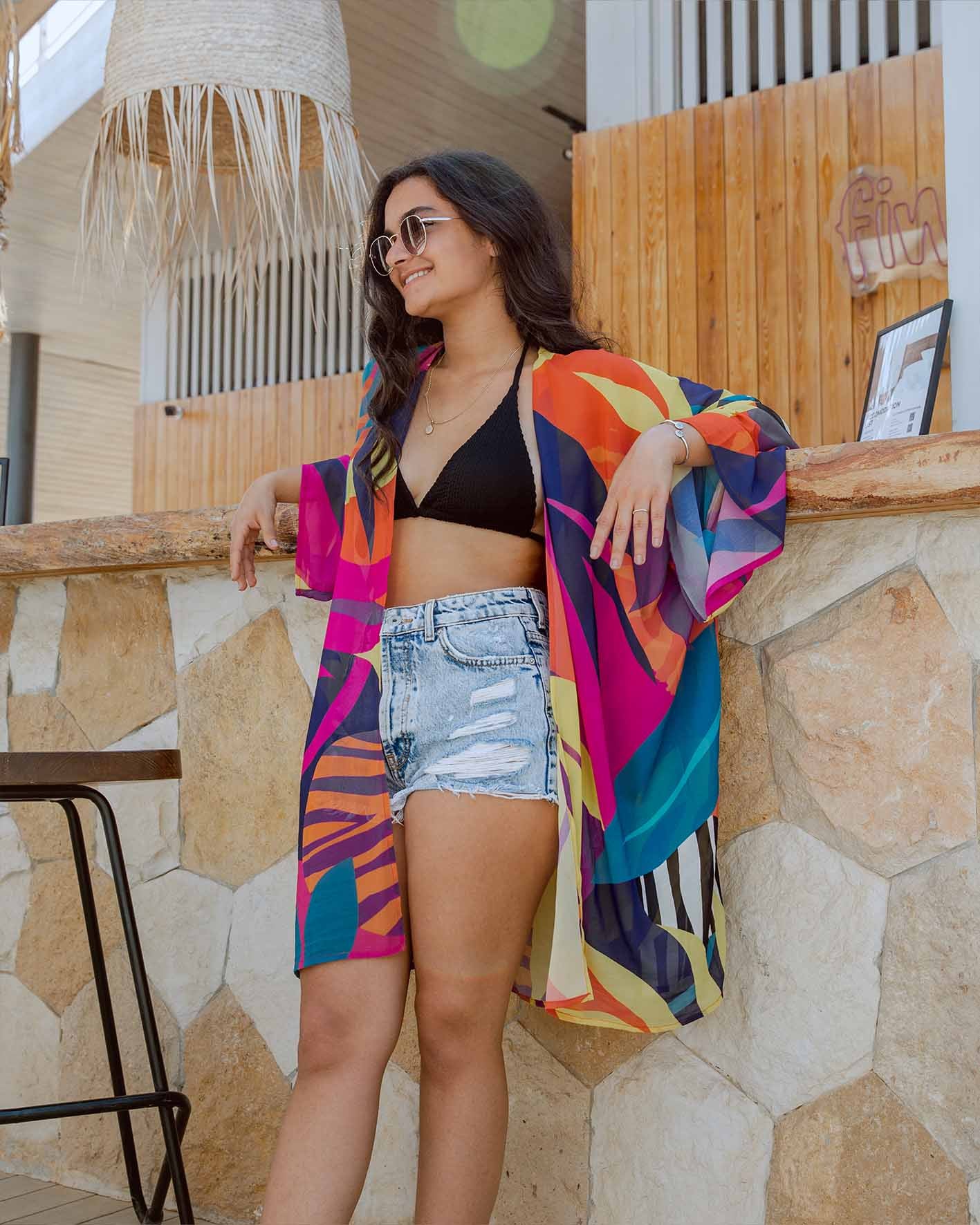 Hot Mess Chiffon Kimono