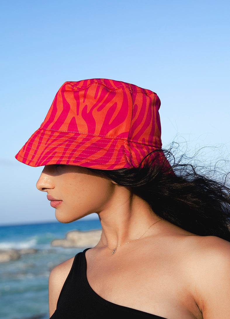Pink Zebra Bucket Hat