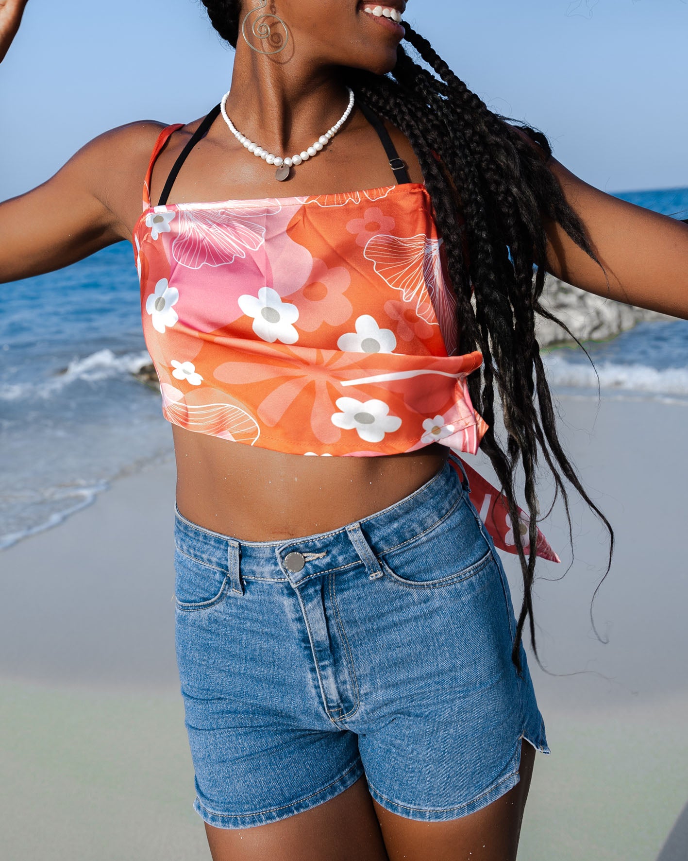 Retro Satin Top