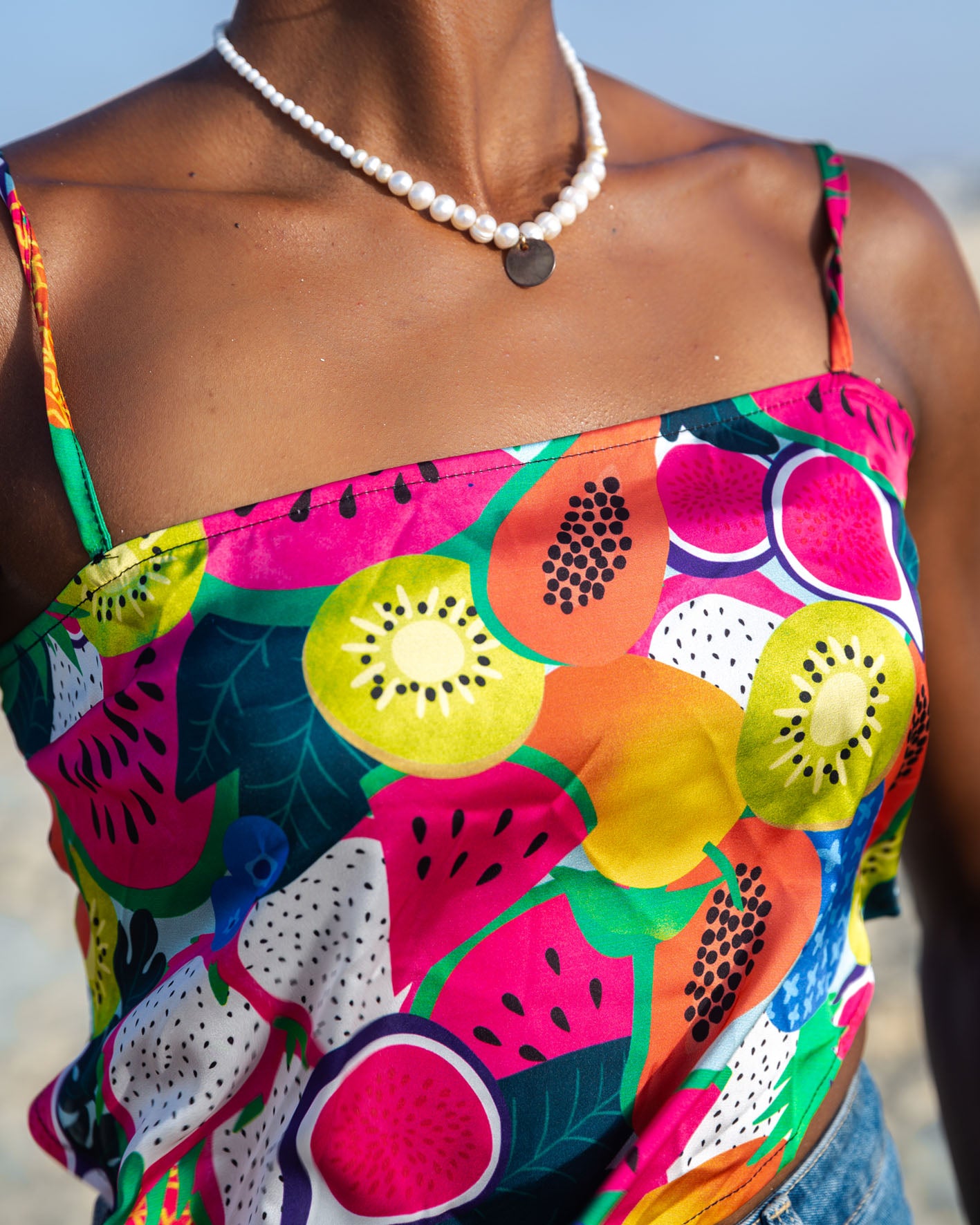 Fruity Satin Top