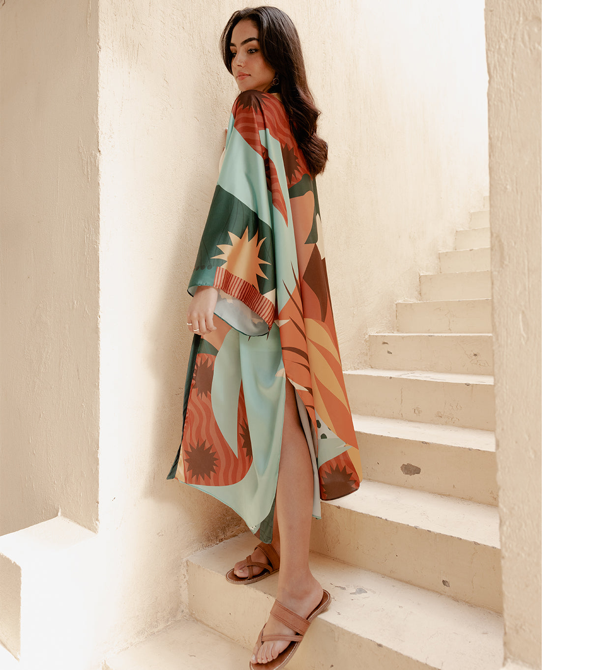 Helios Satin Kimono