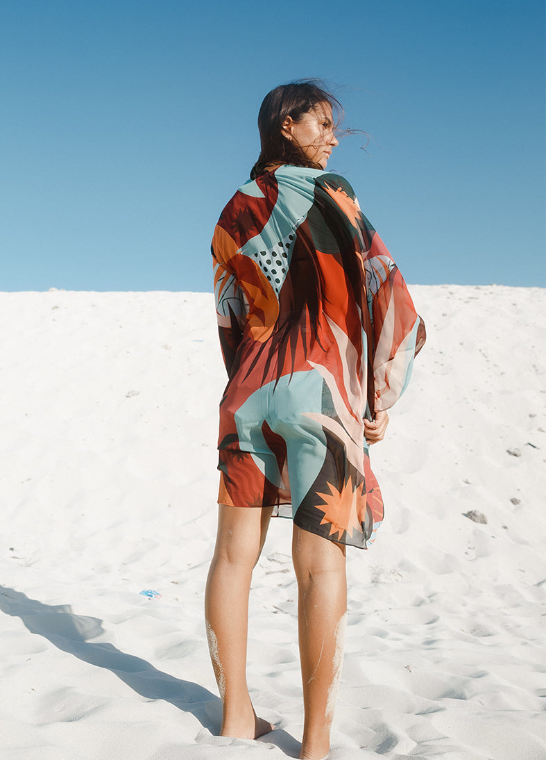 Helios Chiffon Kimono