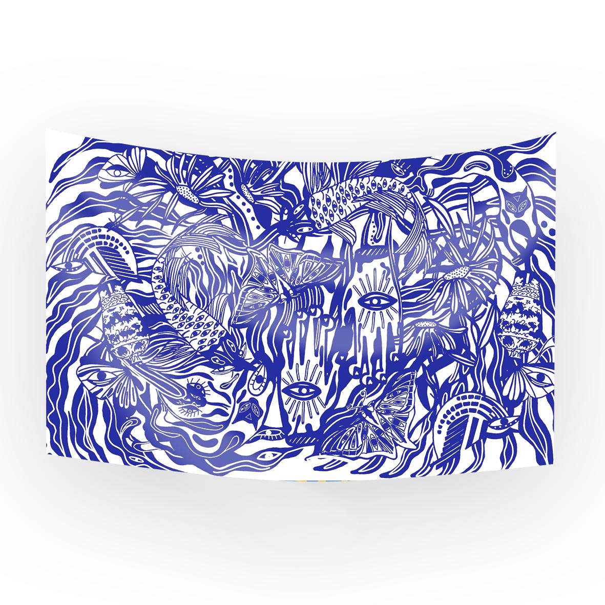 Dive Into Blue Chiffon Cover Up