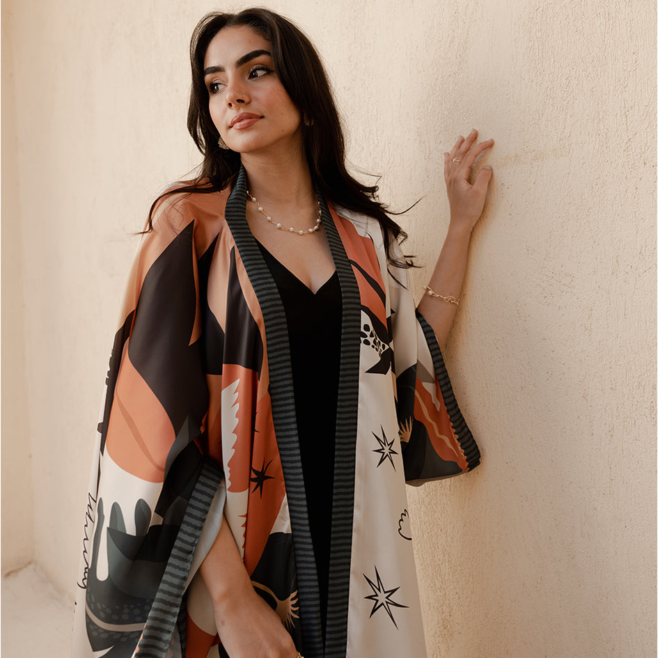 Savannah Satin Kimono