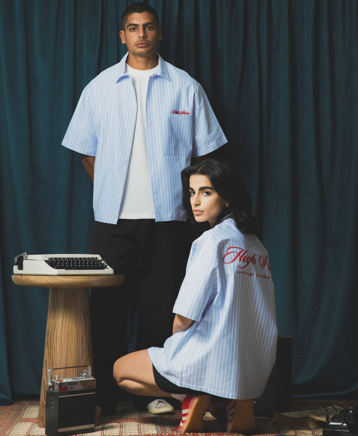 Blue High Stakes Boxy Shirt
