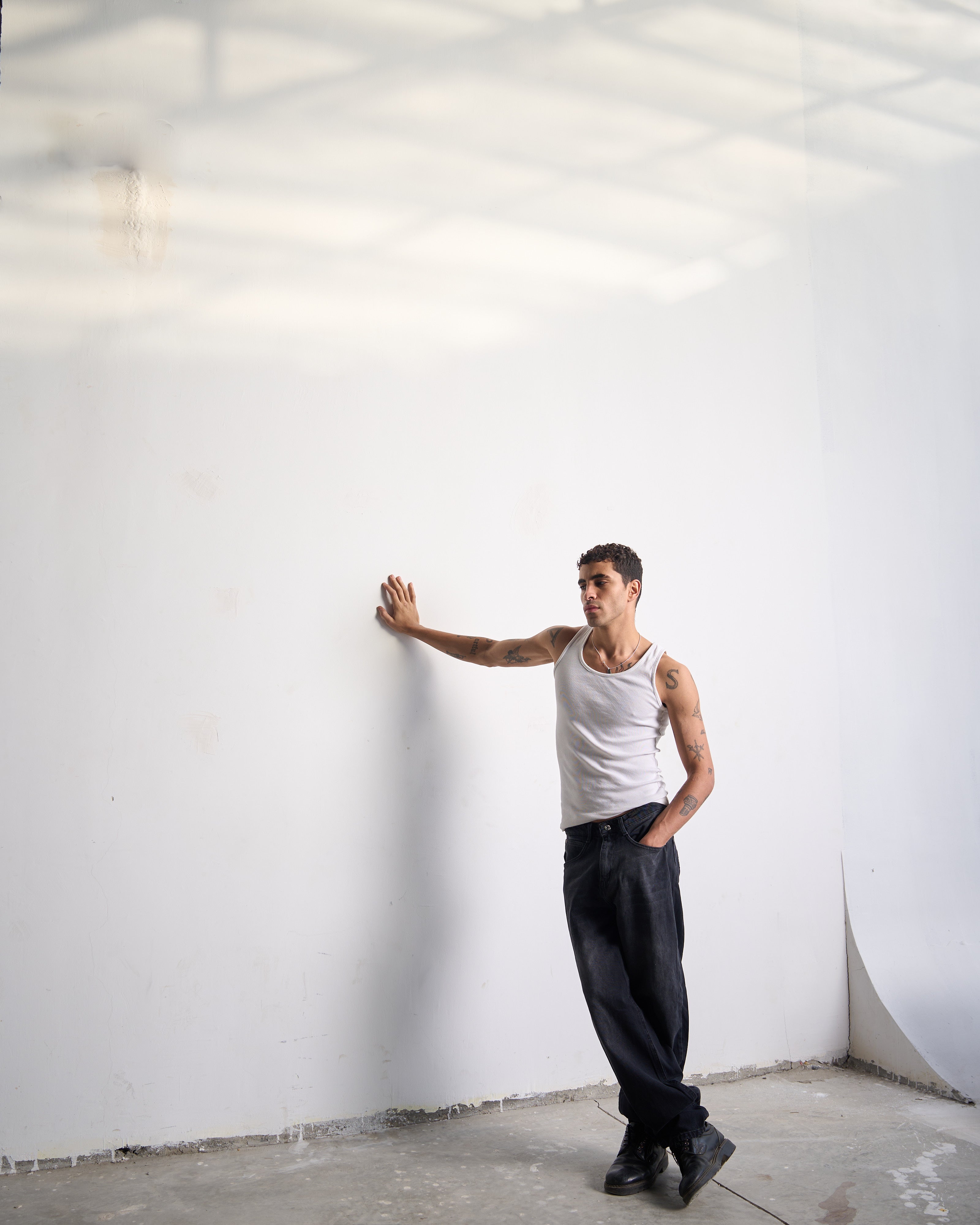 Faded Black Men Denim