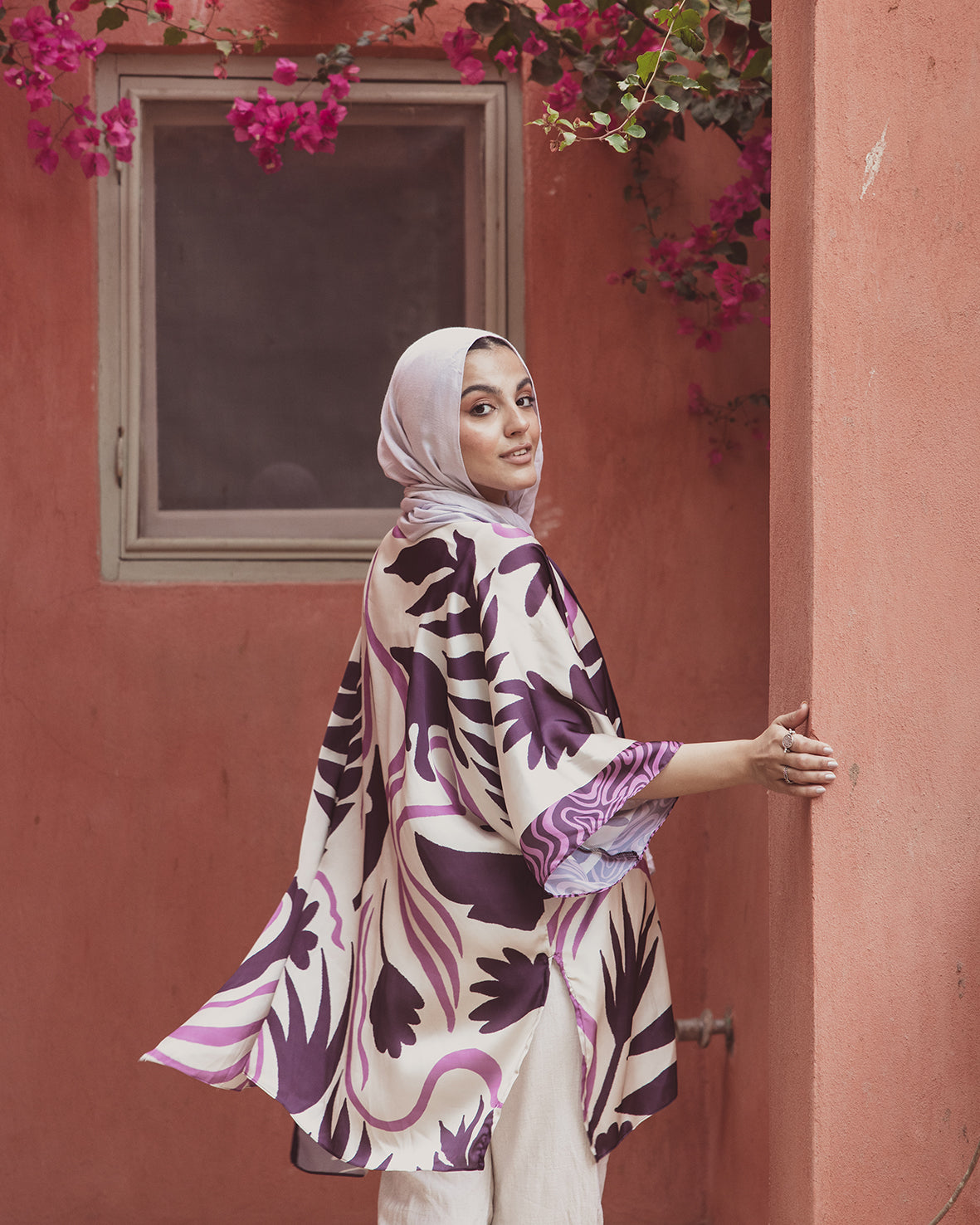Sway Short Satin Kimono