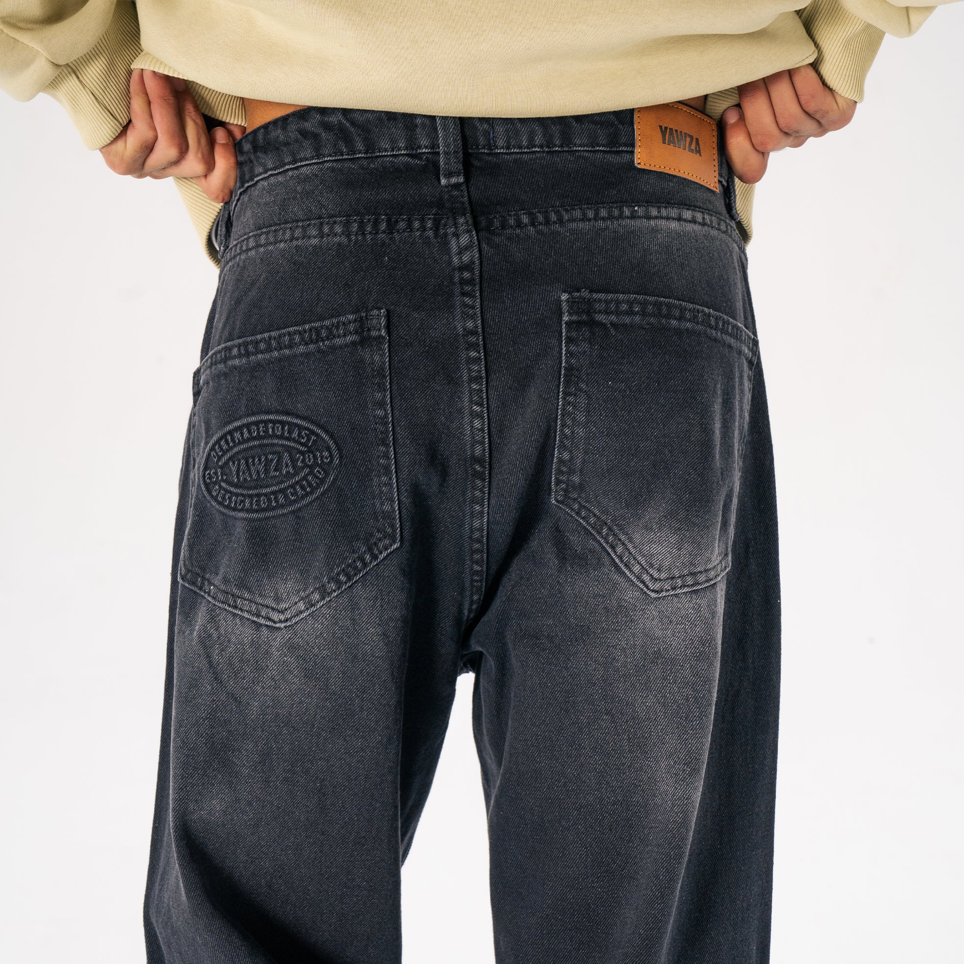 Faded Black Men Denim