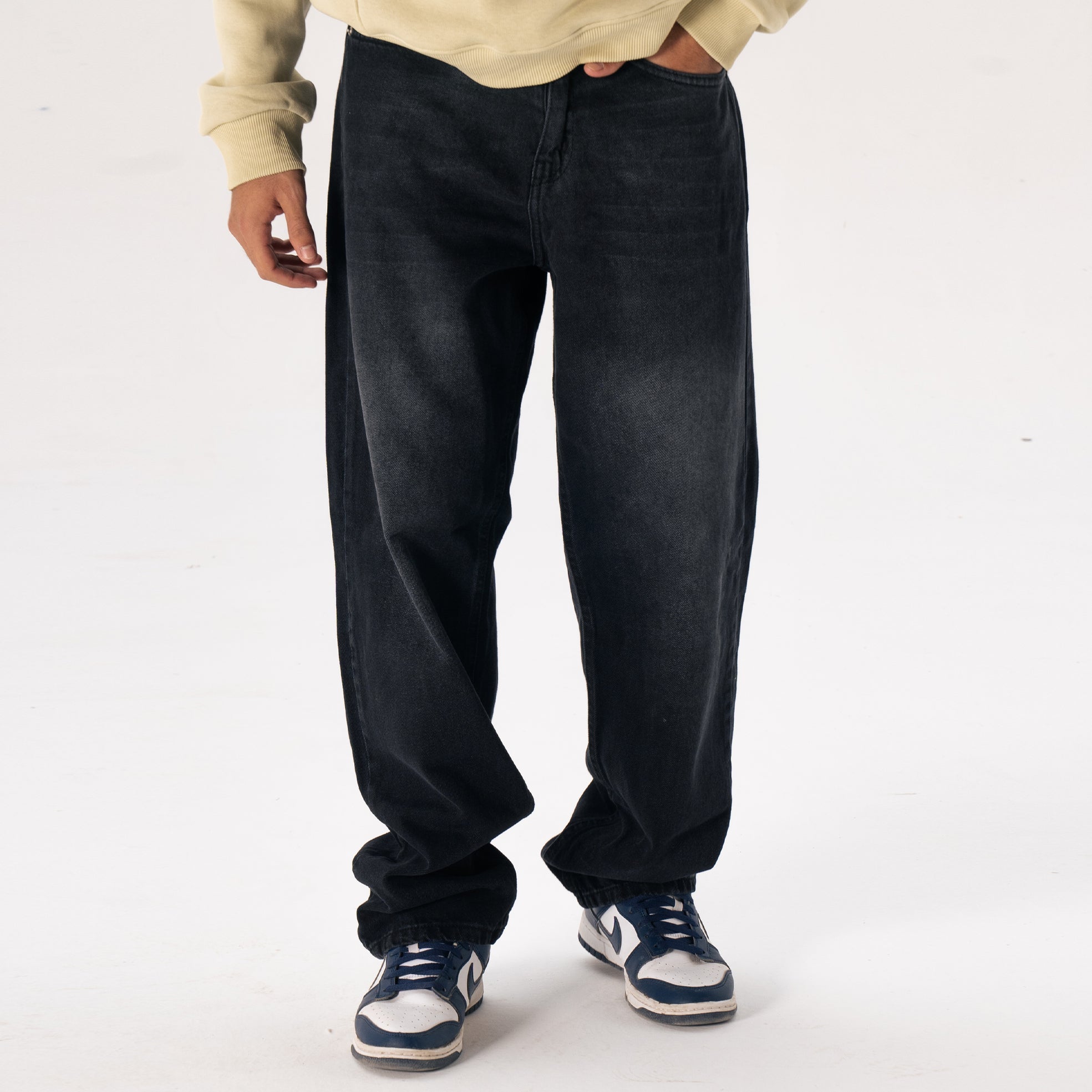 Faded Black Men Denim