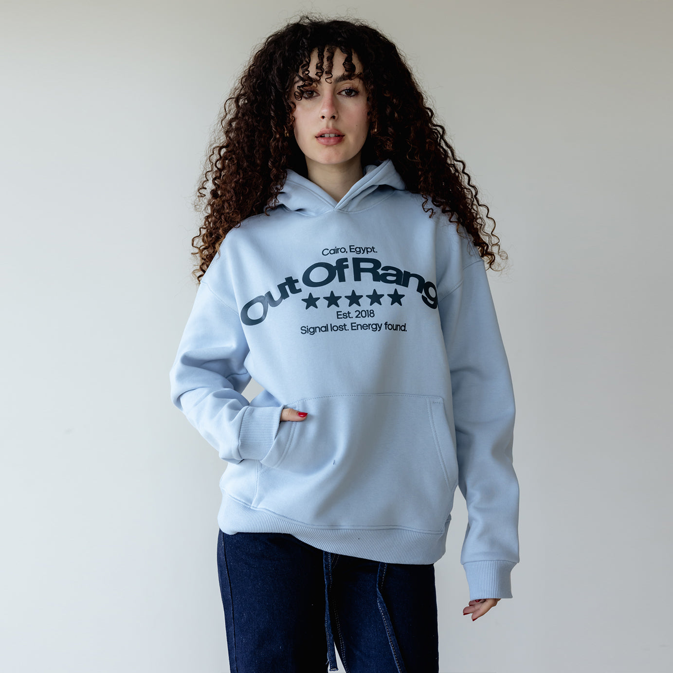 Out Of Range Blue Hoodie