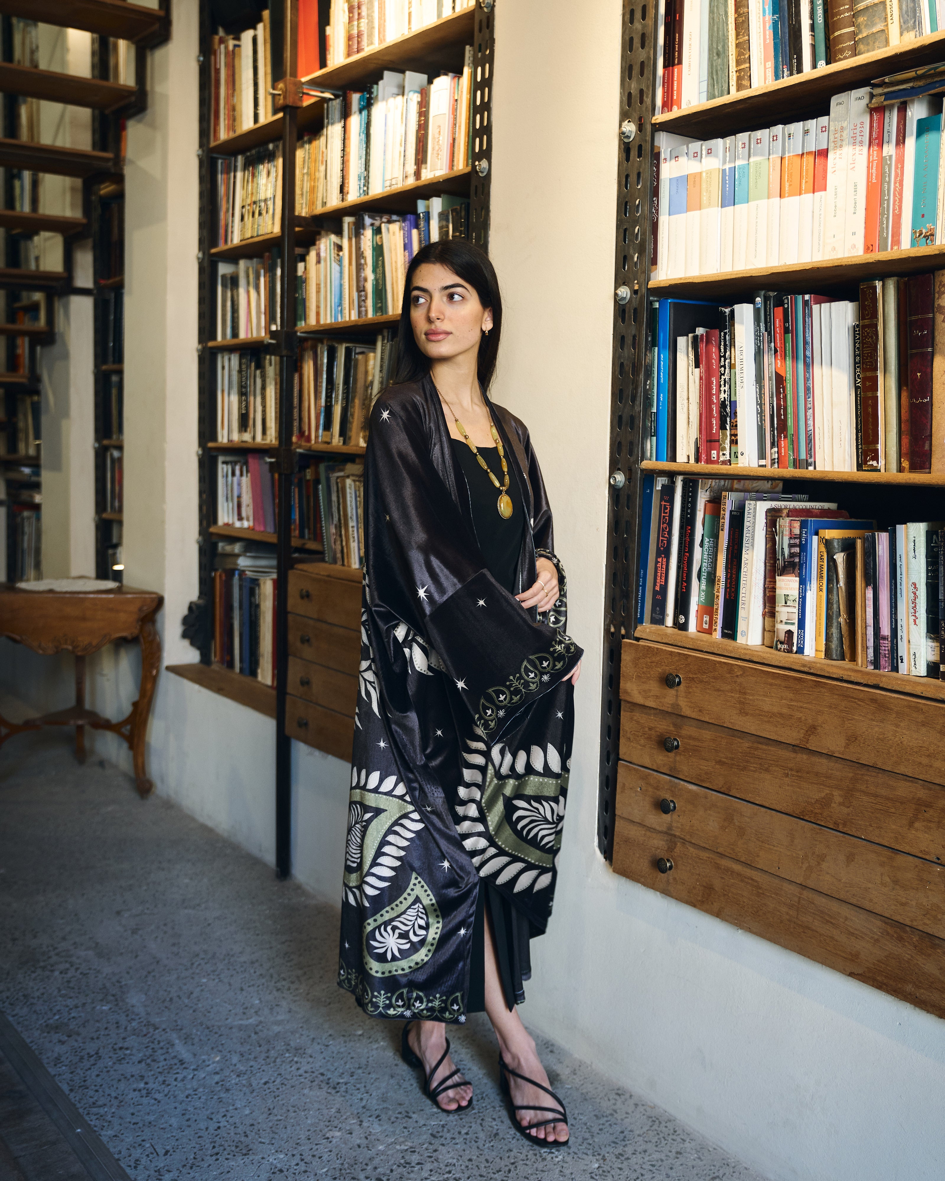 Iris Velvet Kimono