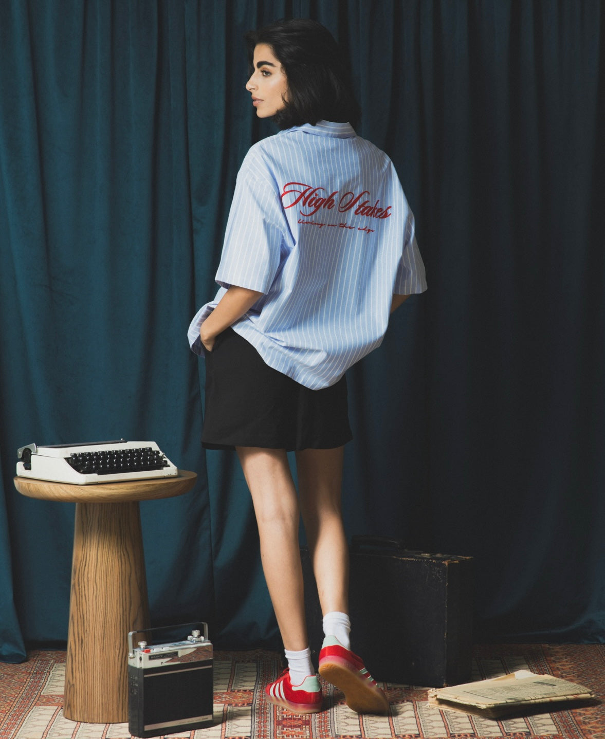 Blue High Stakes Boxy Shirt