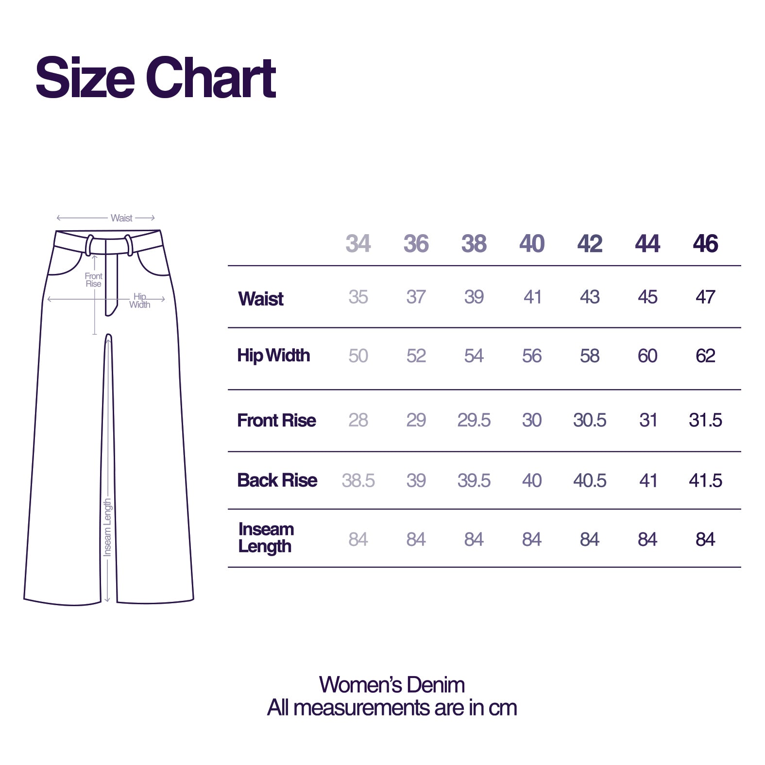 Midnight Blue Women Denim
