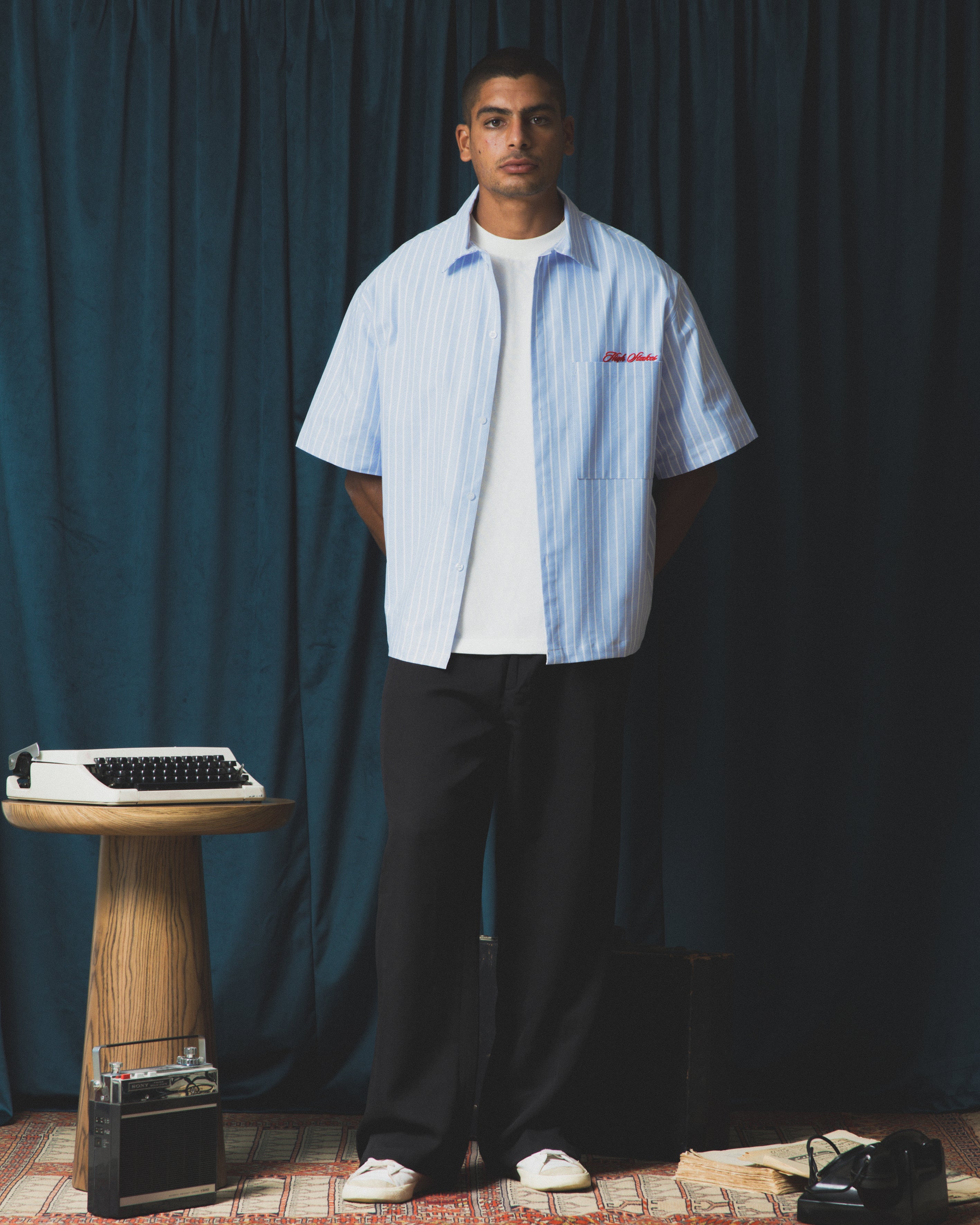 Blue High Stakes Boxy Shirt