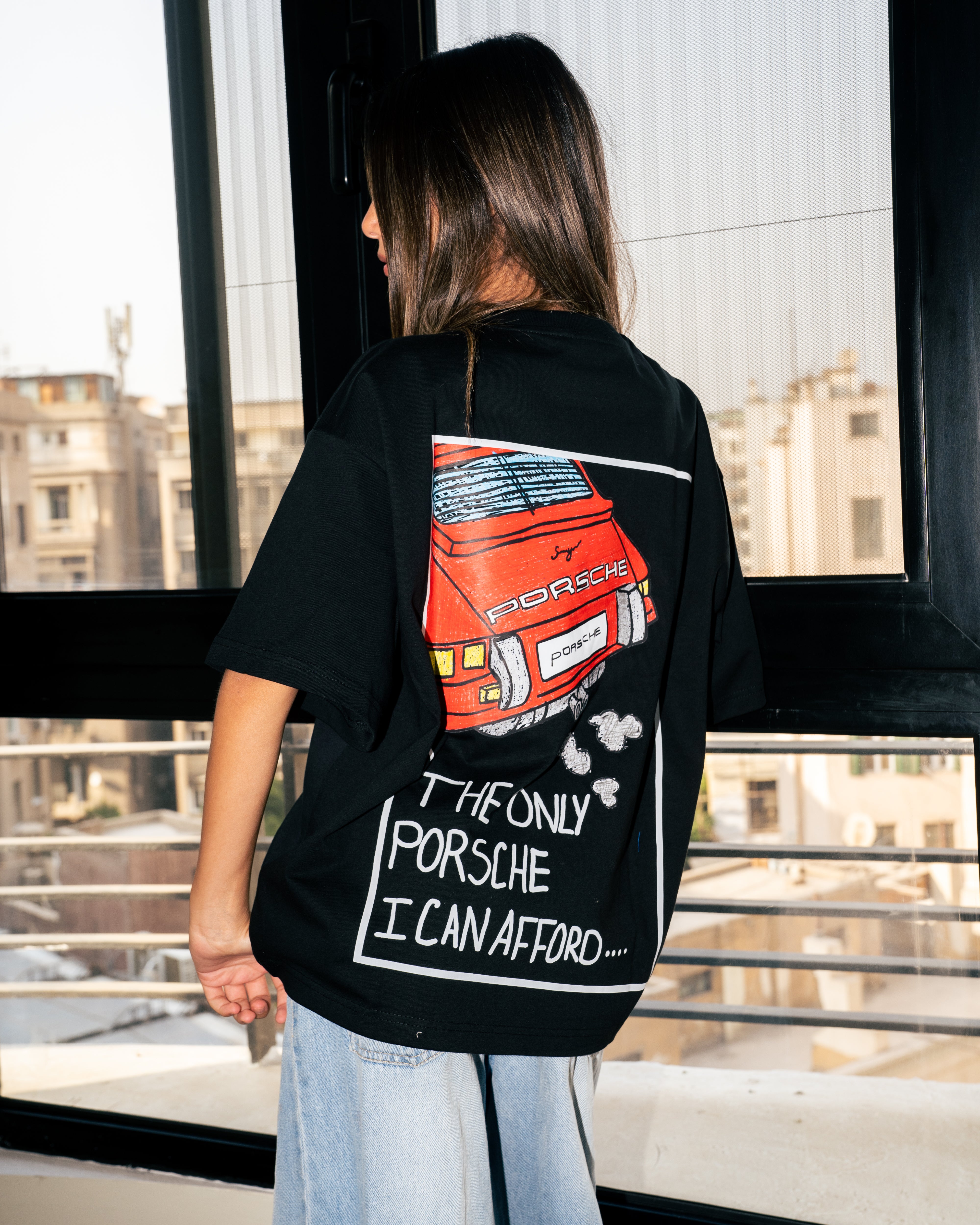 Porscha Black T-Shirt