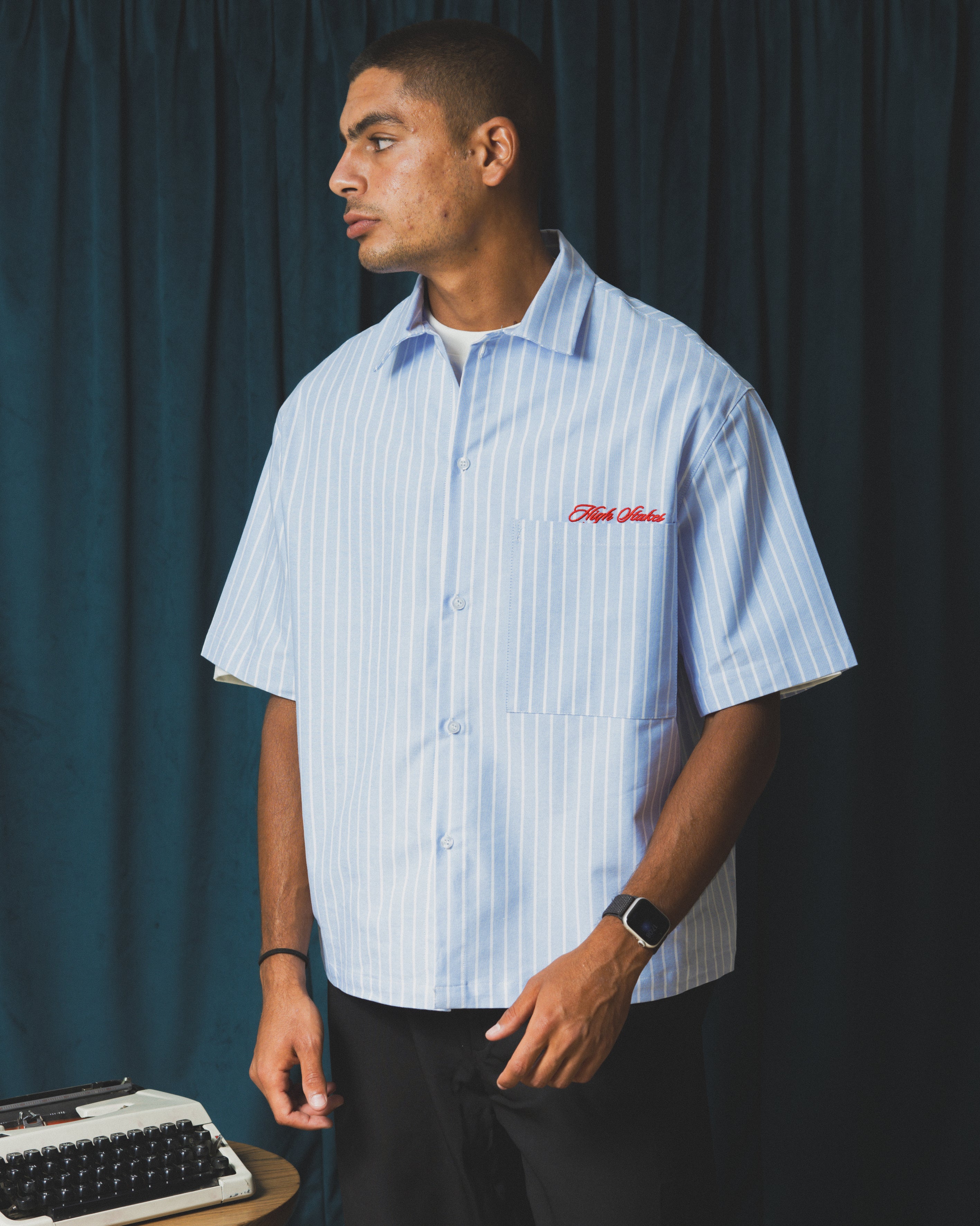 Blue High Stakes Boxy Shirt