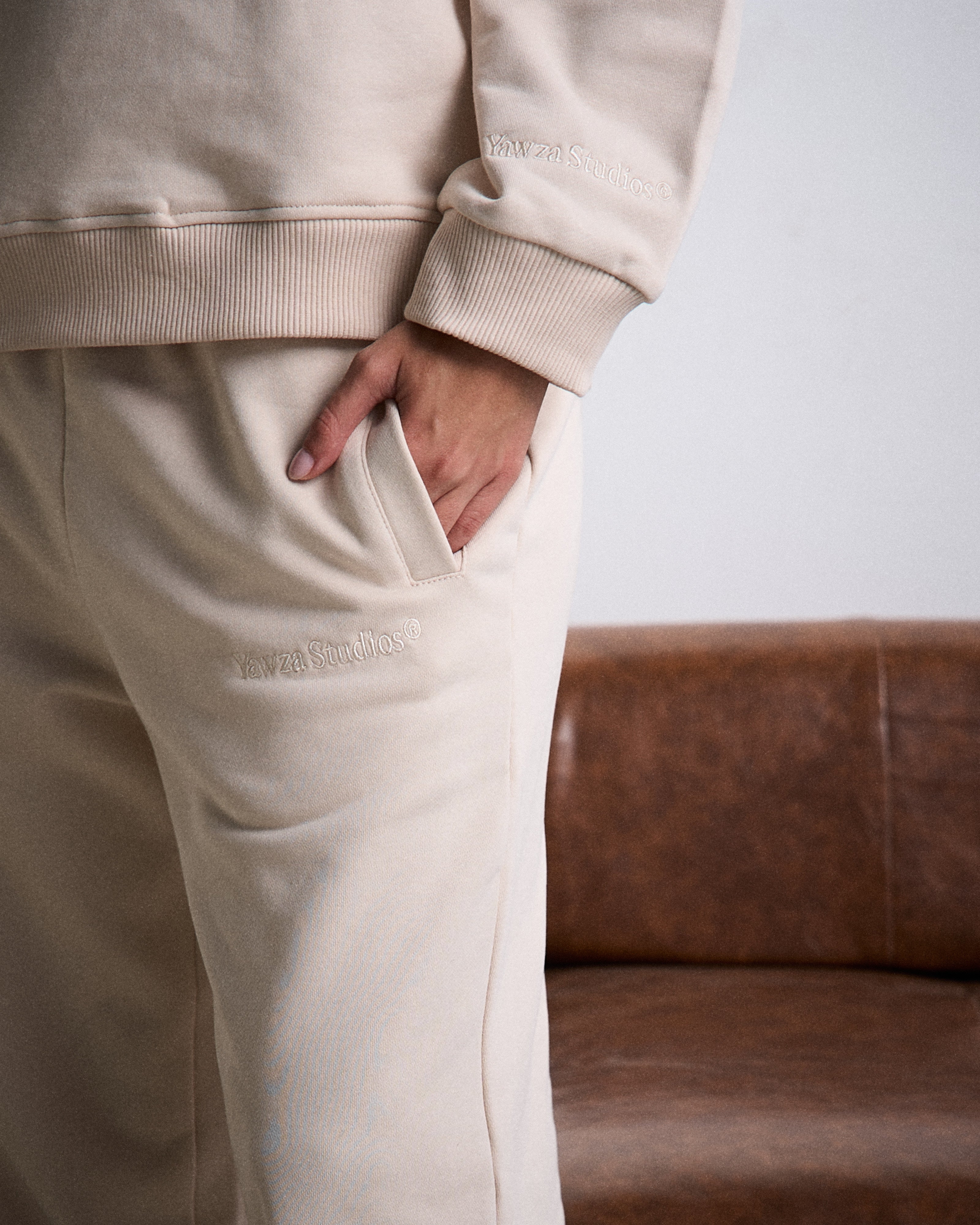 Beige Sweatpants