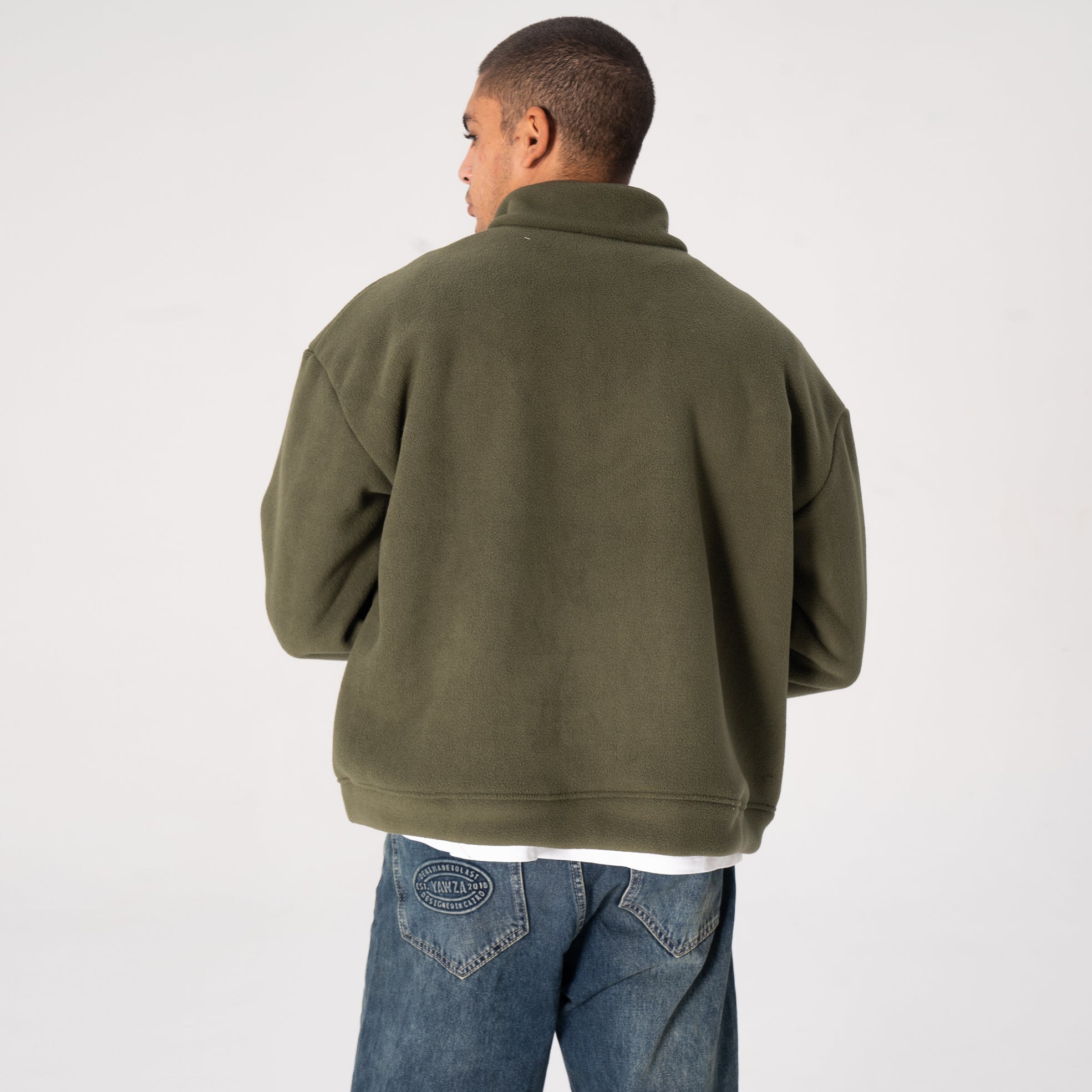 Olive Fleece Quarter Zip
