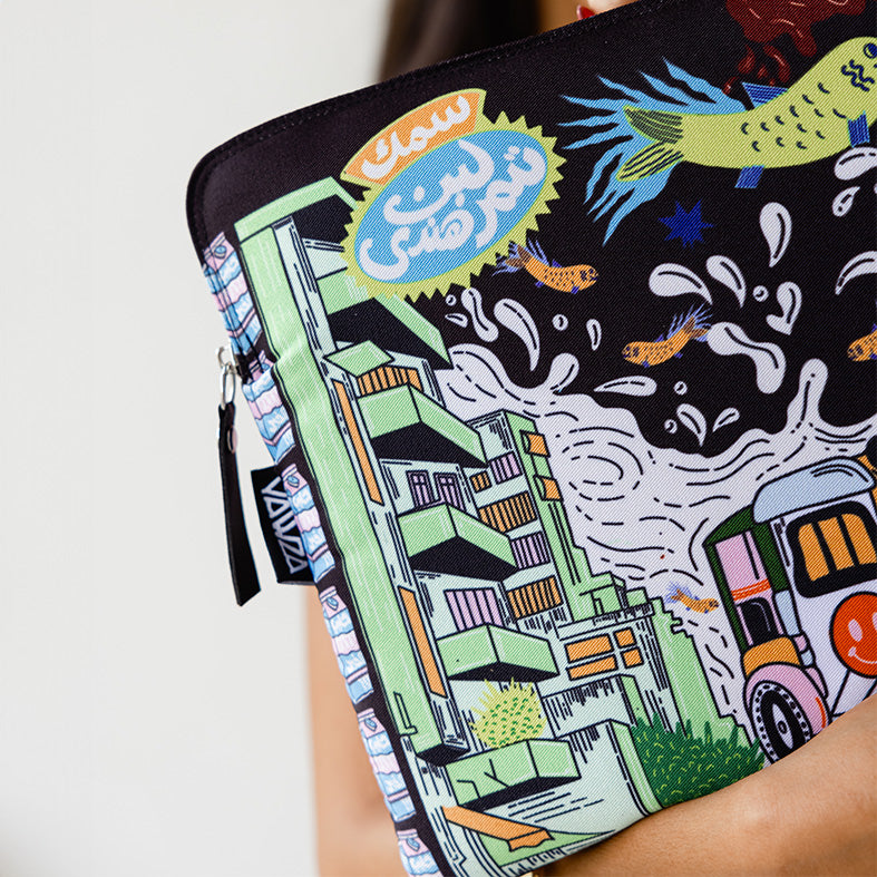 Samak Laban Tamr Hindy Laptop Sleeve