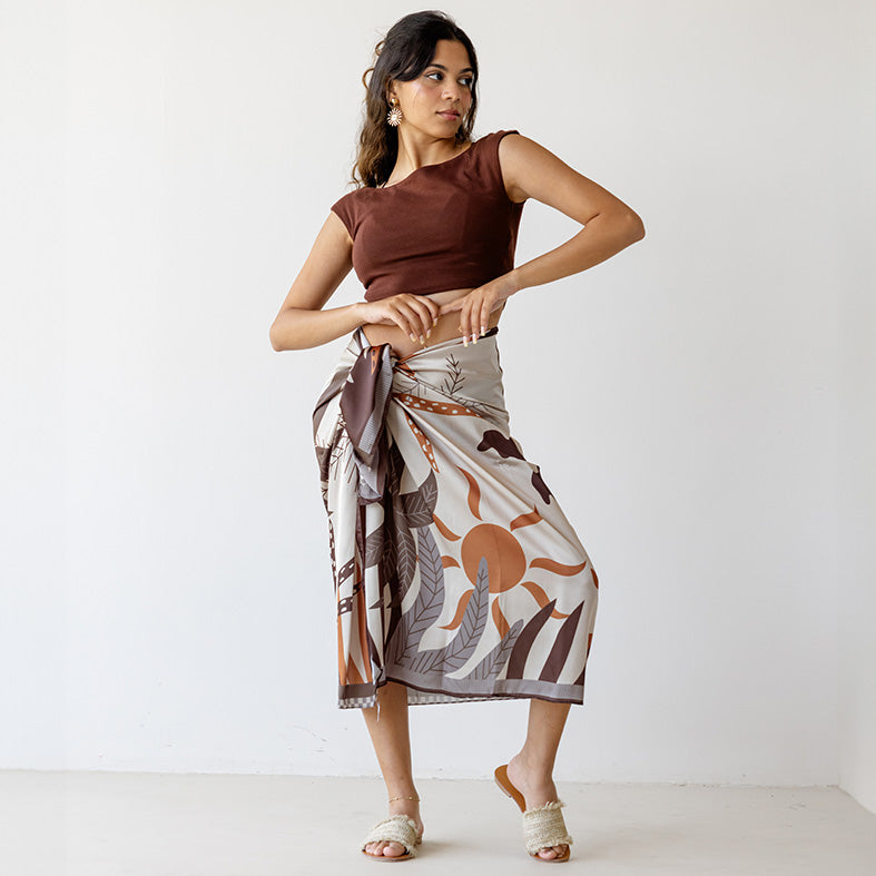 Sage Satin Cover Up