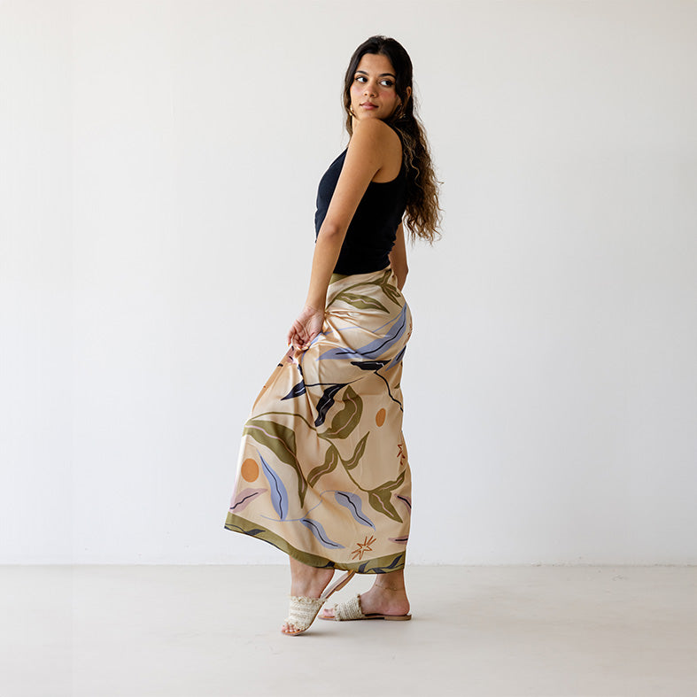 Sunlit Satin Cover Up