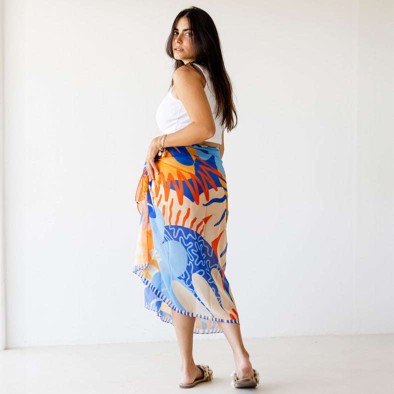 Under The Sea Chiffon Cover Up