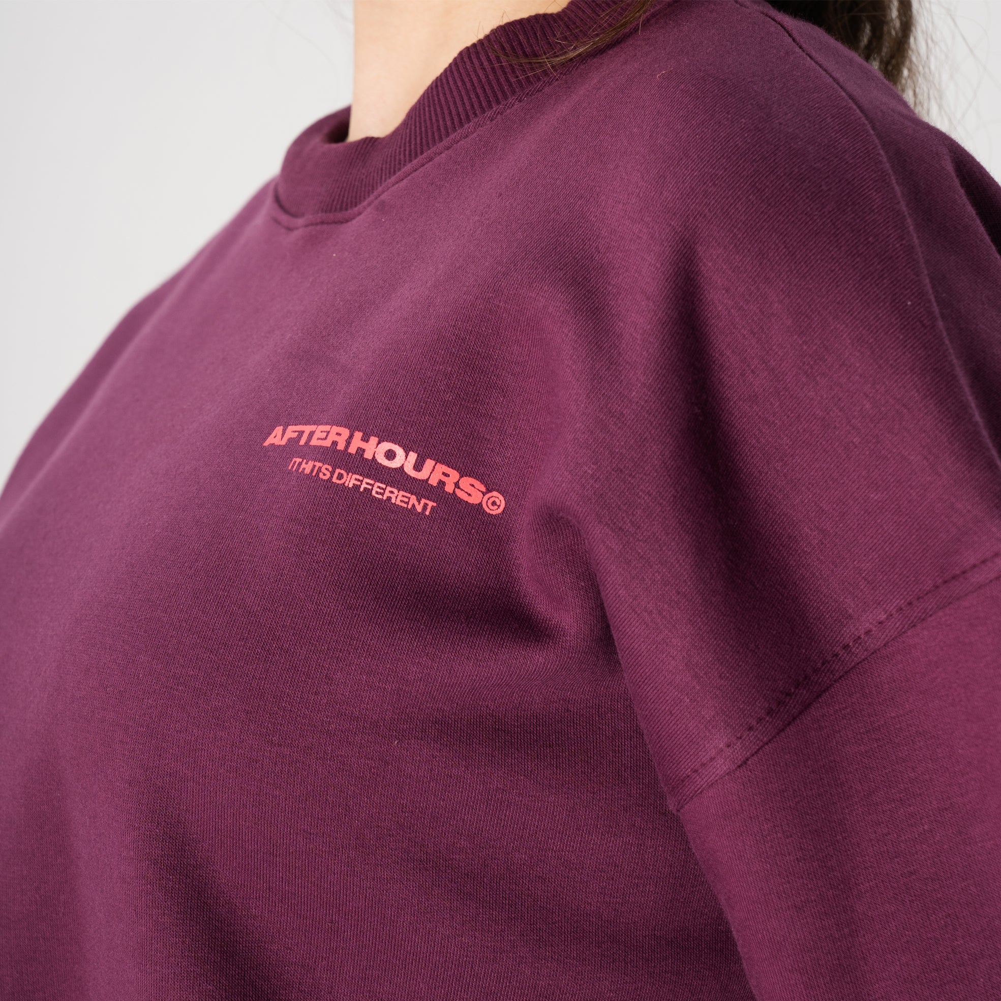 Burgundy After Hours Crewneck