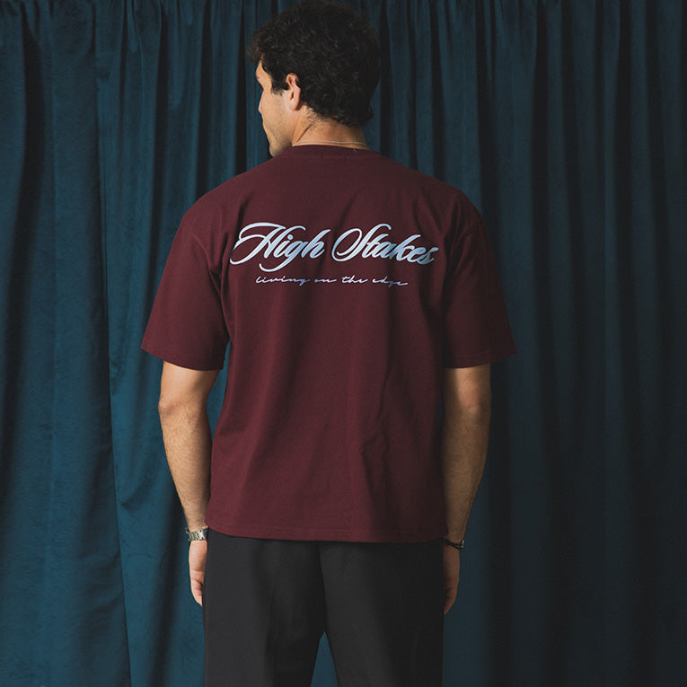 Burgundy High Stakes T-Shirt