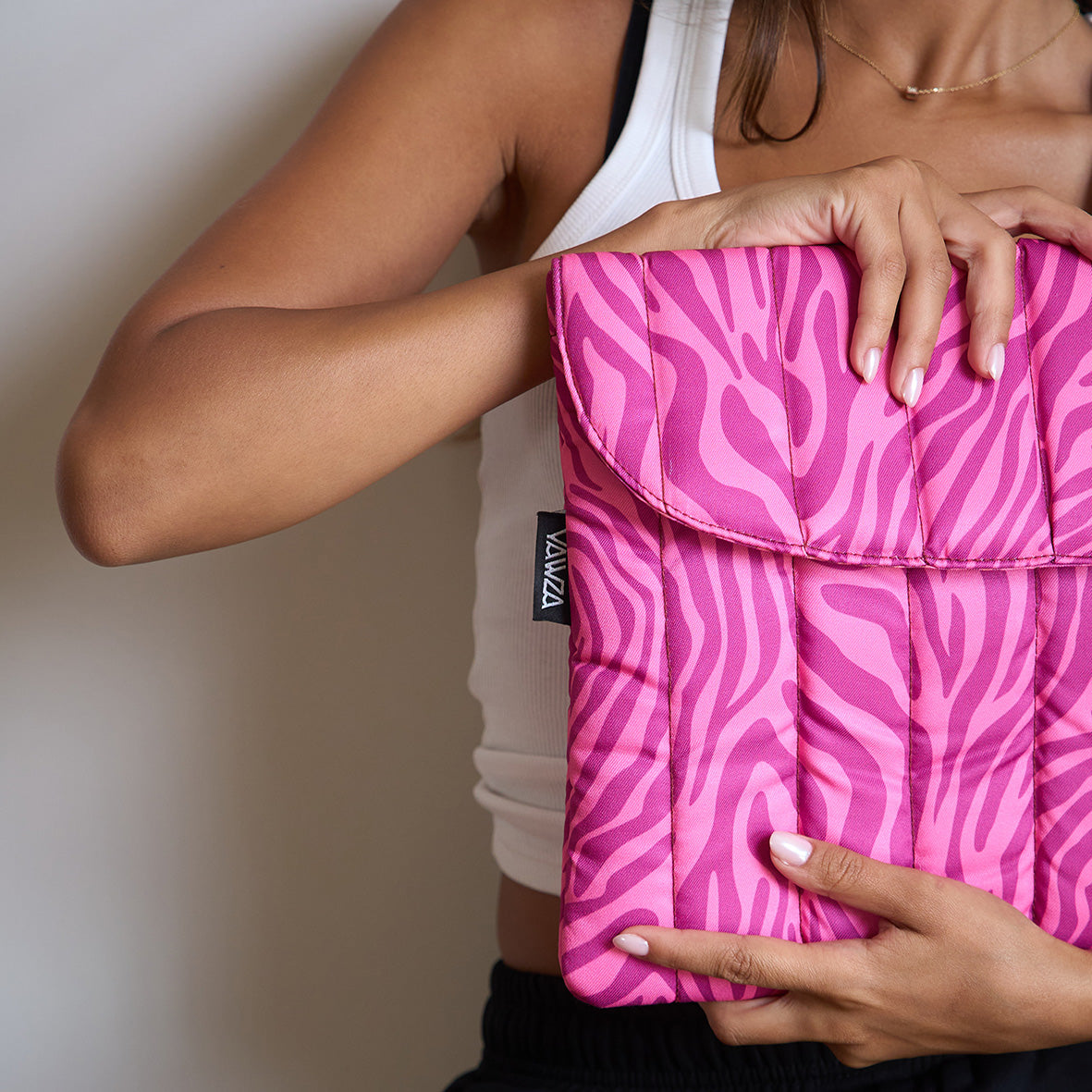 Fuchsia Zebra Laptop Sleeve