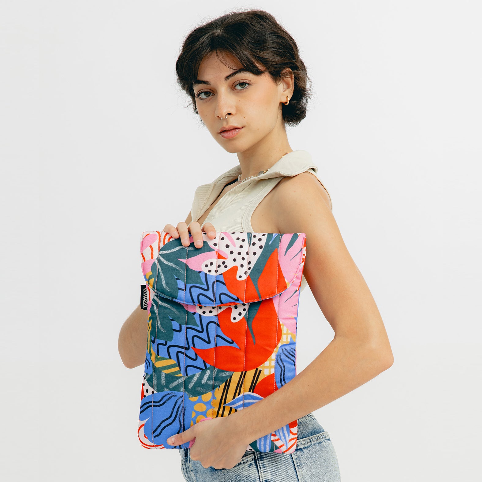 Flora Puffy Laptop Sleeve
