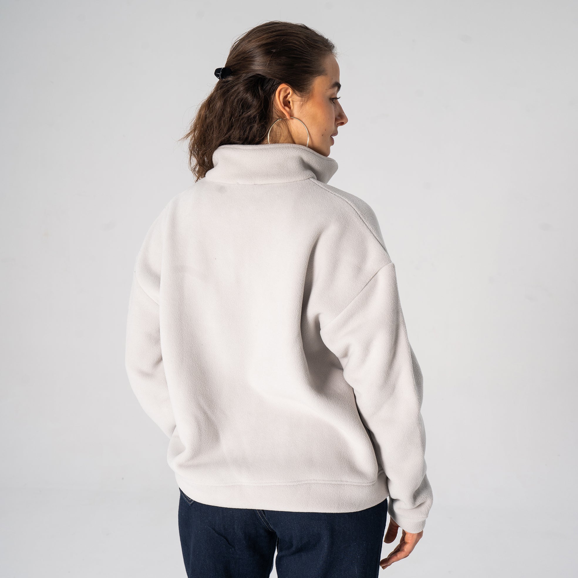 Grey Fleece Quarter Zip