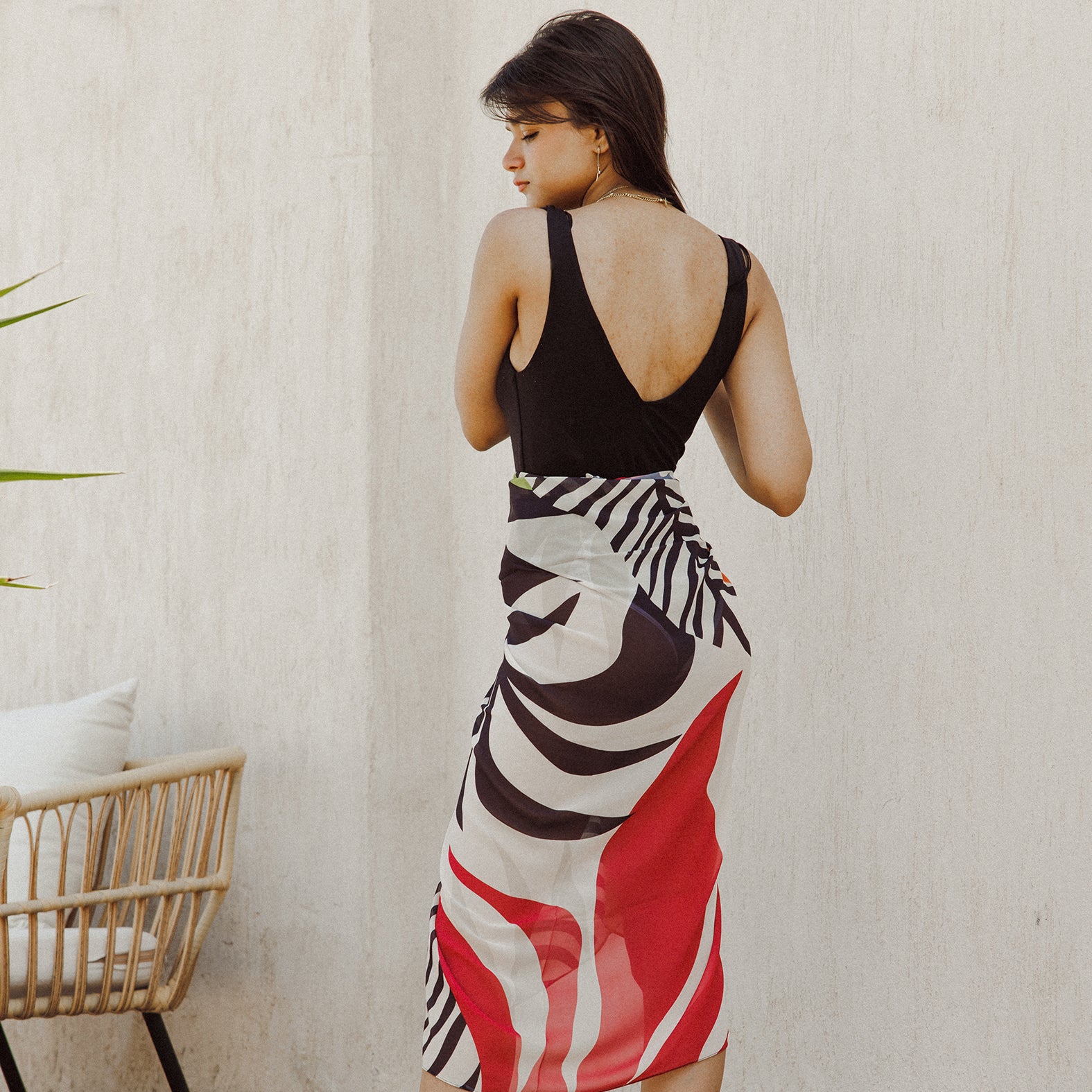 Smoke Show Chiffon Cover Up
